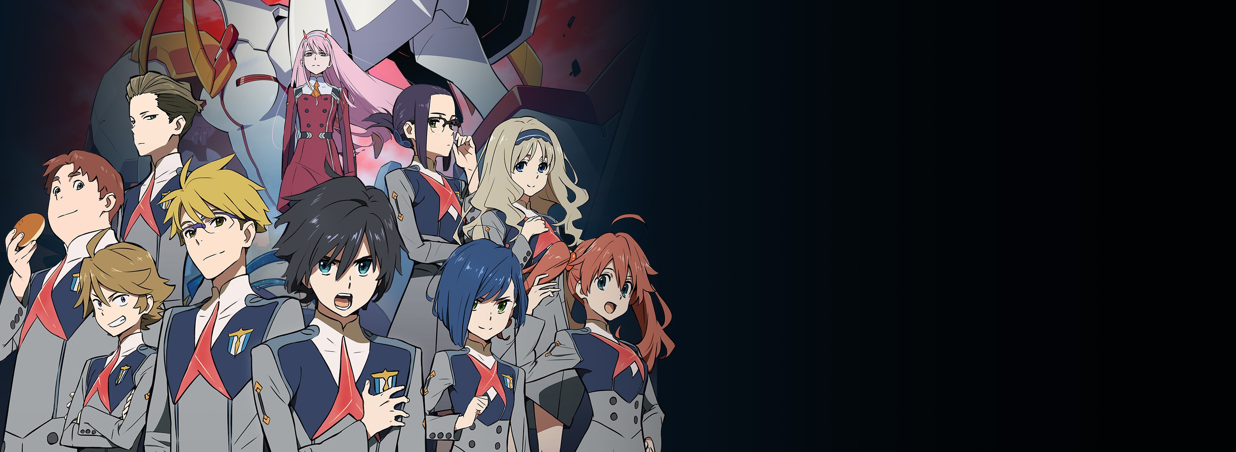 Kokoro and other characters from Darling in the FranXX HD Wallpaper