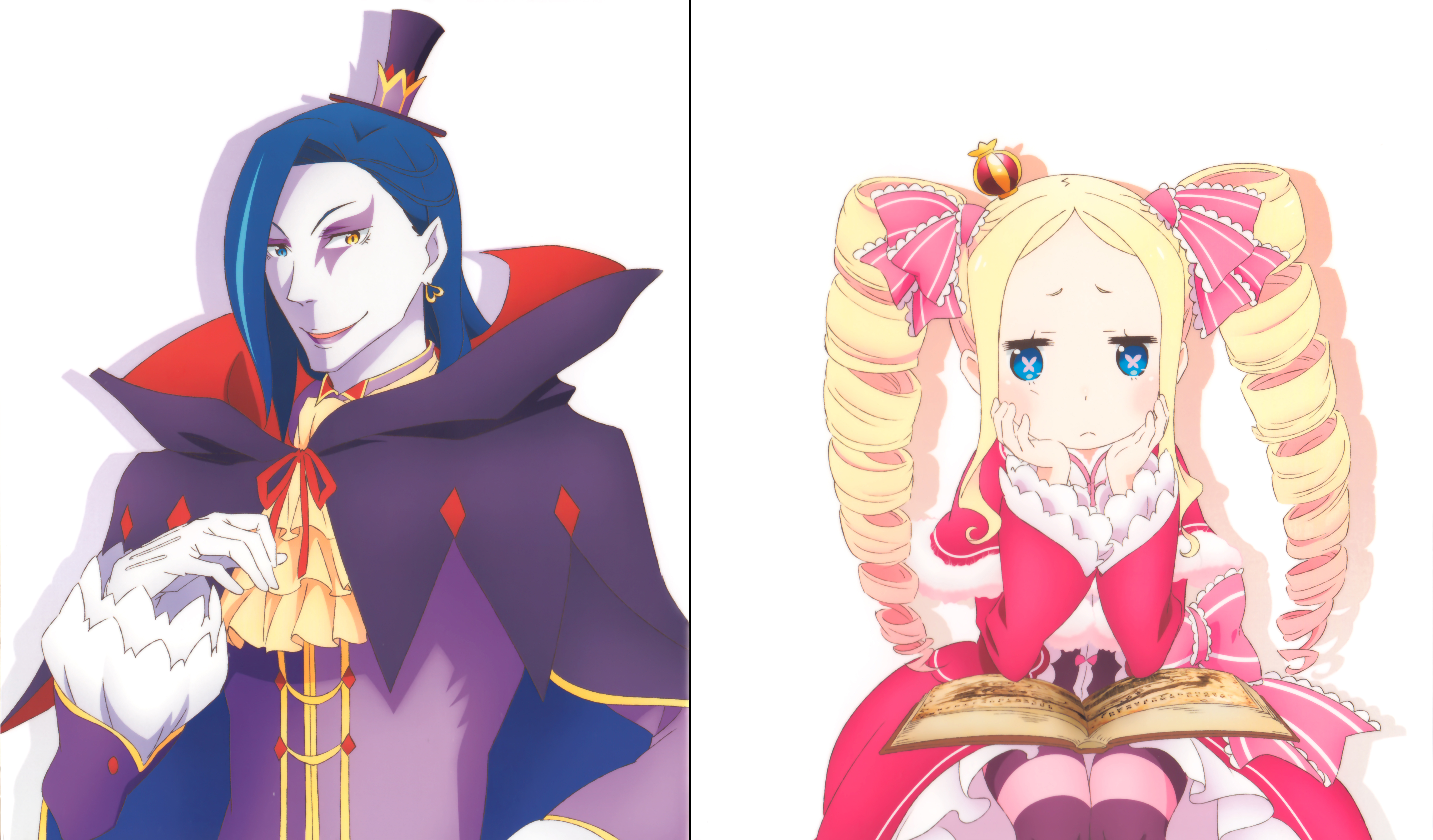 Roswaal L. Mathers and Beatrice from Re:Zero HD Wallpaper