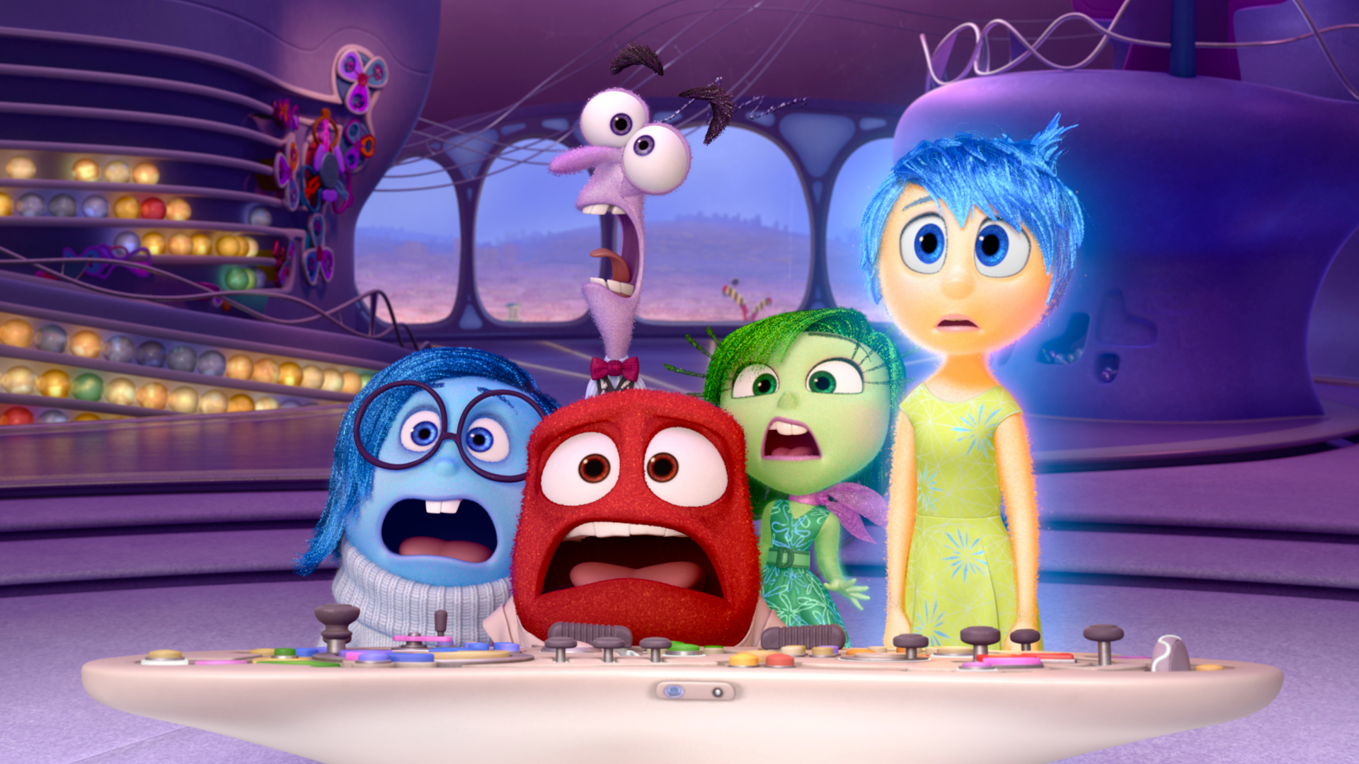 Joy and other emotions from Inside Out HD Wallpaper