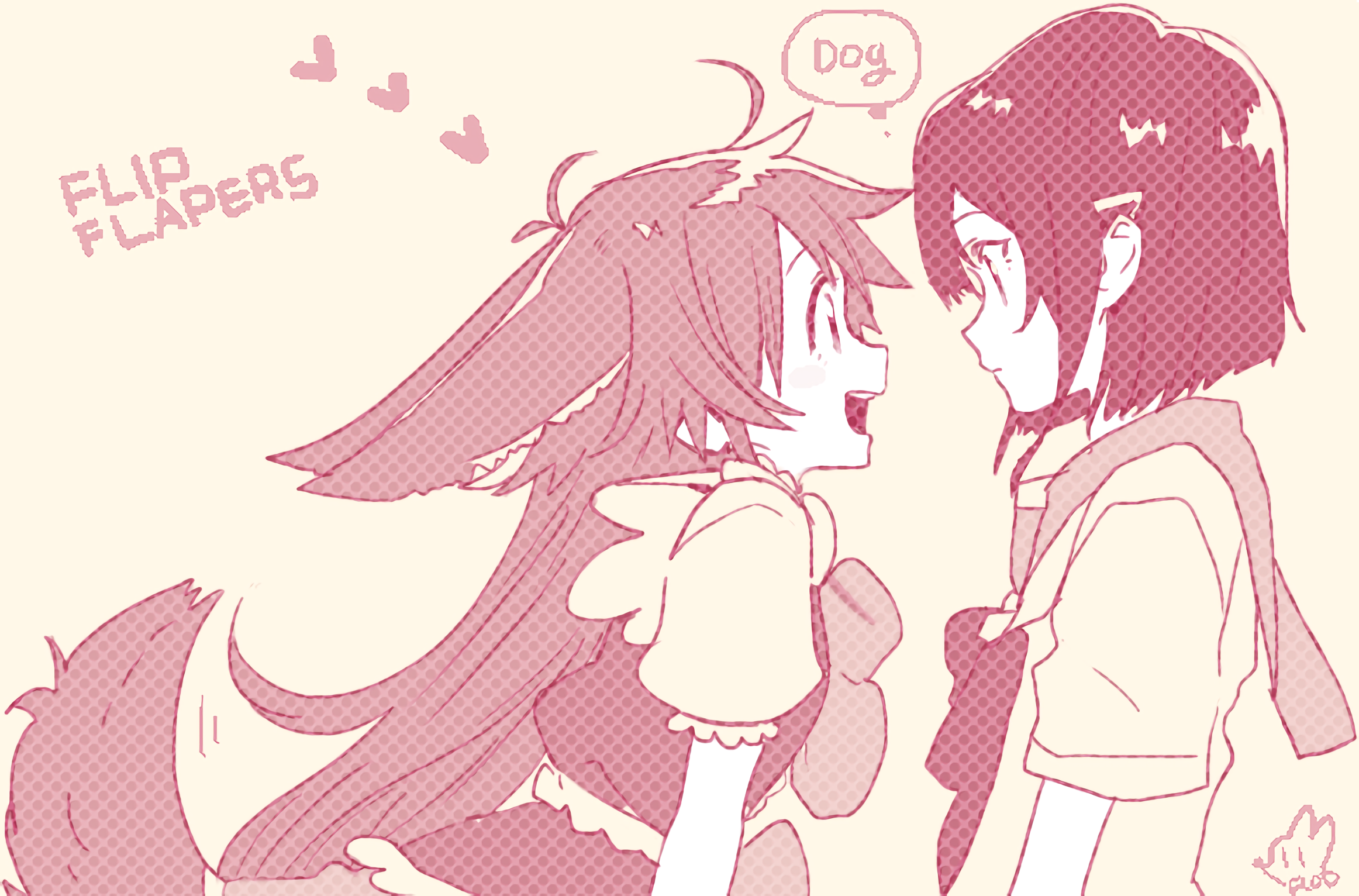 Kokona and Papika from Flip Flappers HD Wallpaper