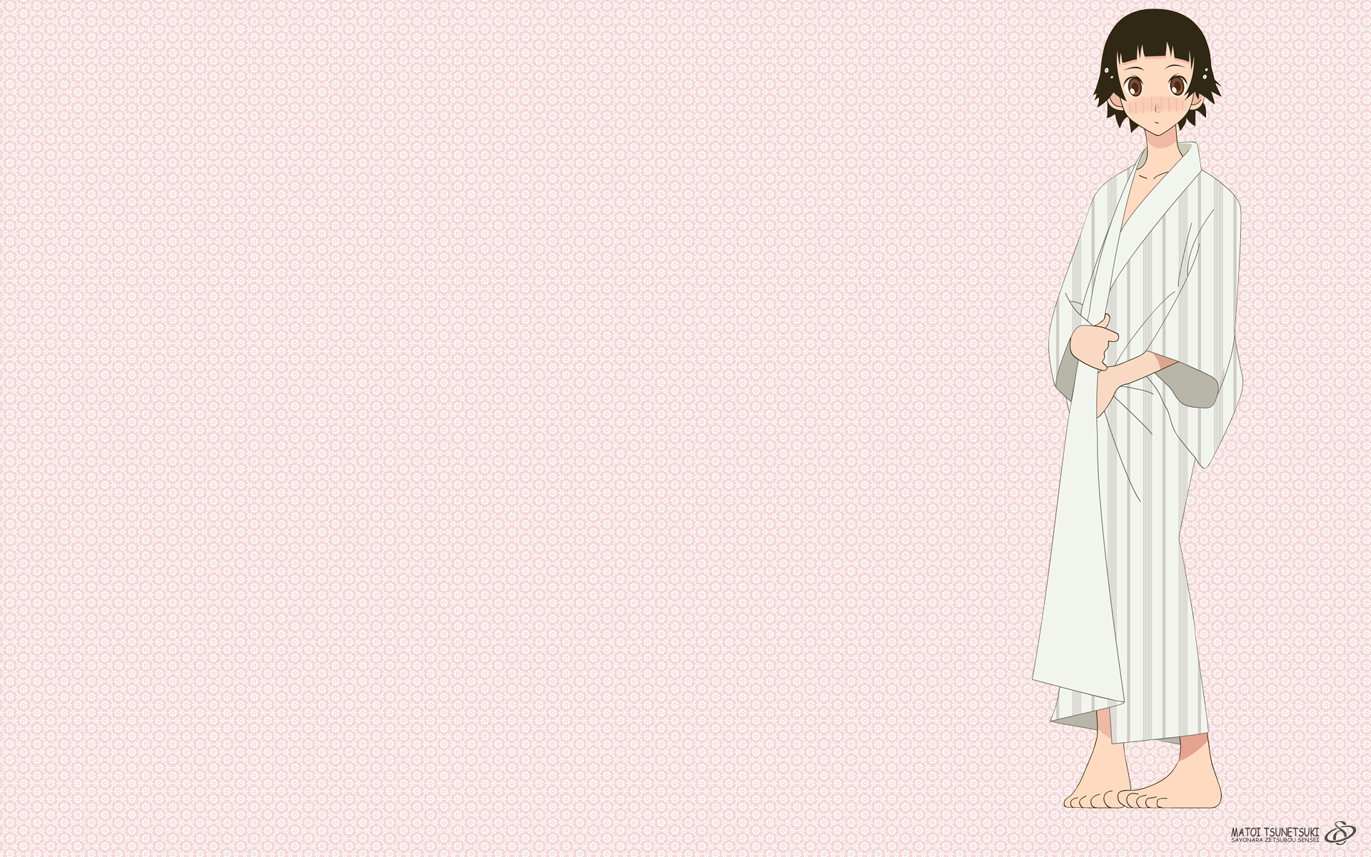 Matoi Tsunetsuki in a white robe HD Wallpaper