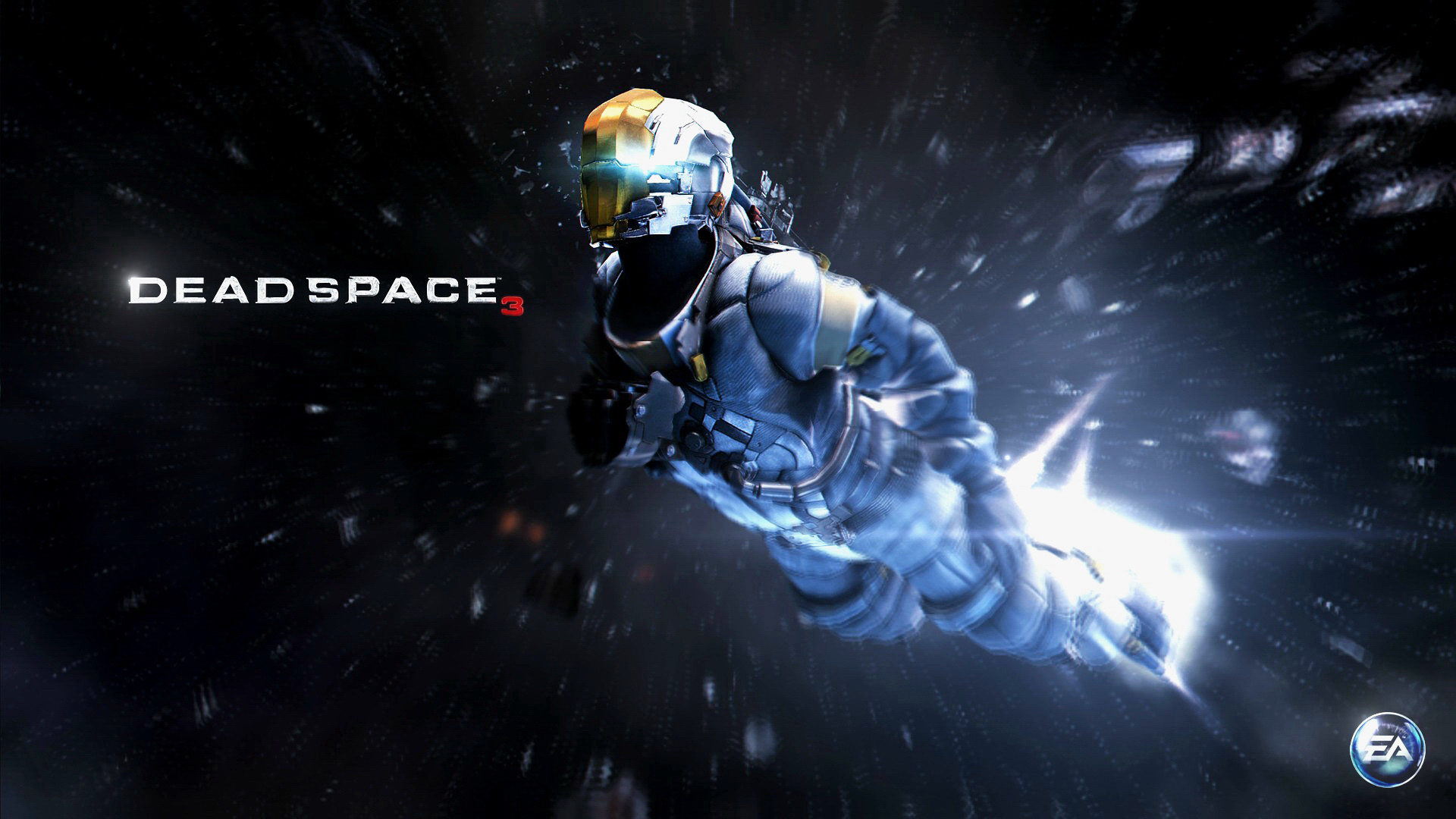 Isaac Clarke from Dead Space 3 in space HD Wallpaper