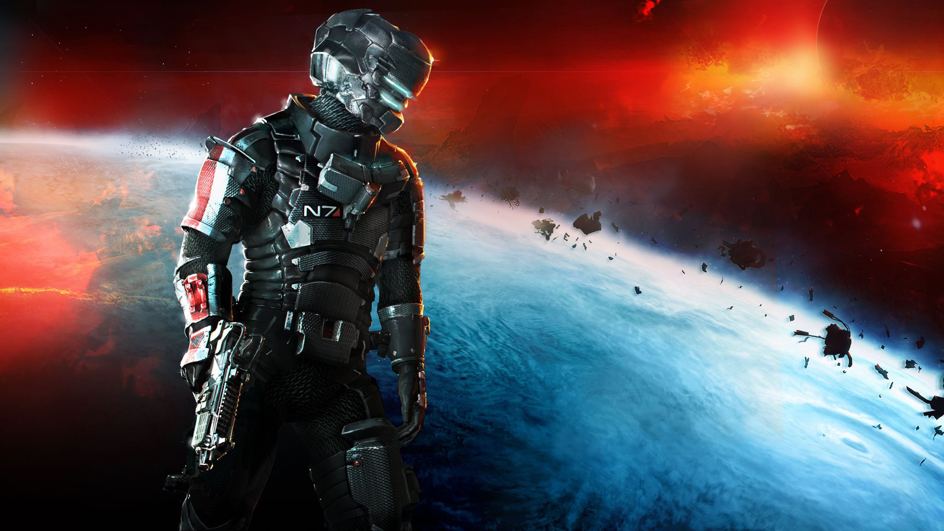 Isaac Clarke from Dead Space in space HD Wallpaper
