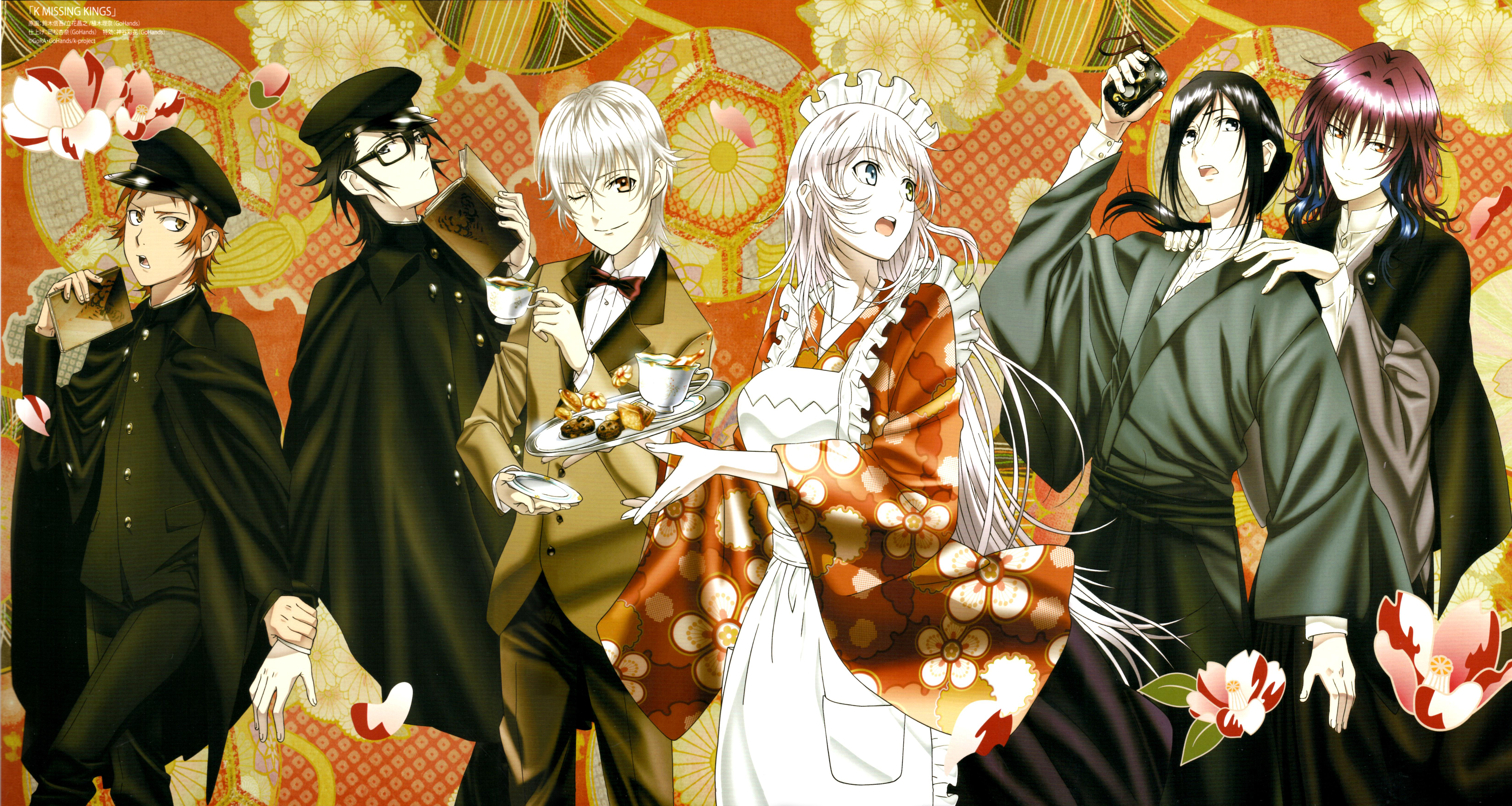 Misaki Yata and friends having tea HD Wallpaper