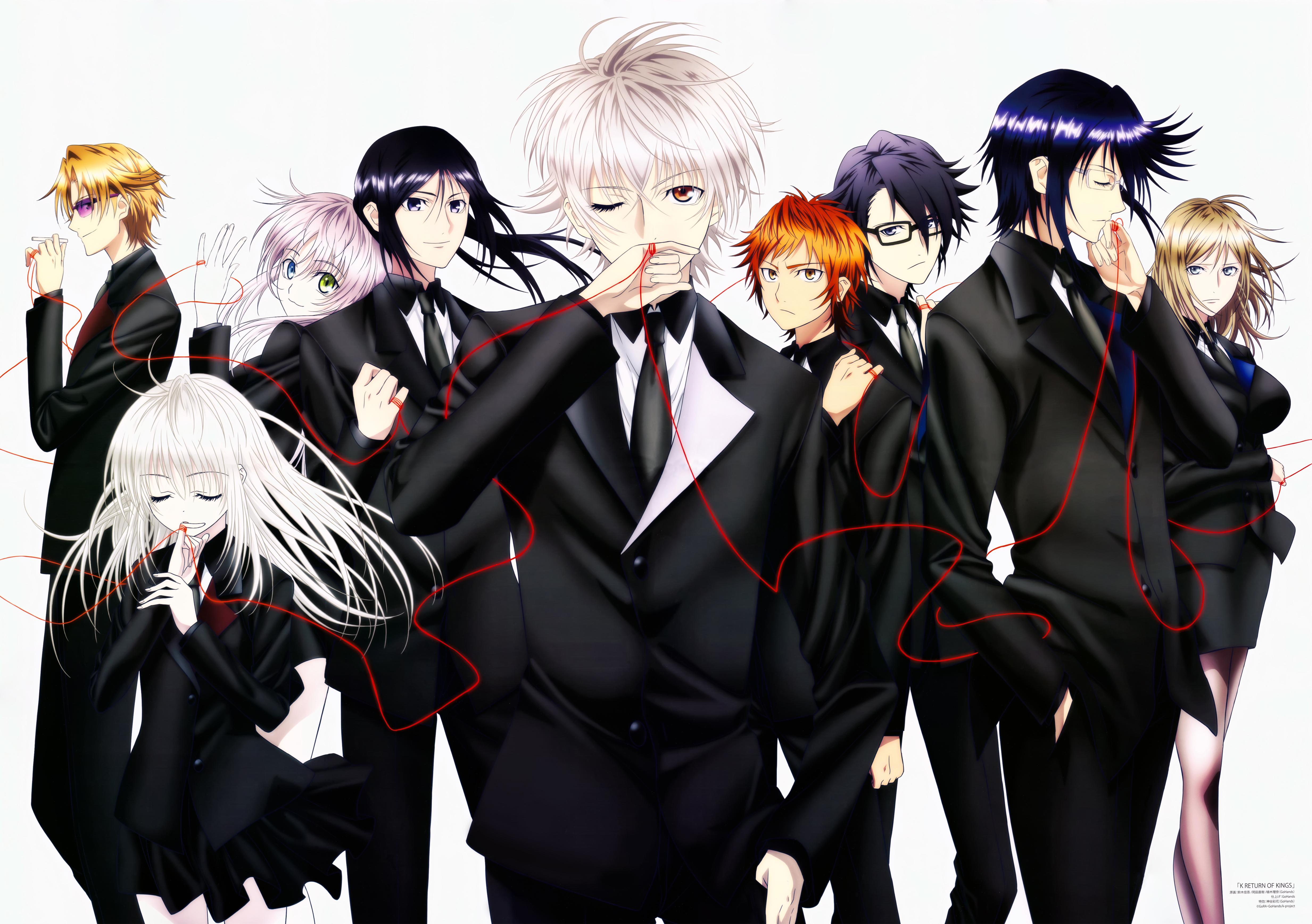 K Project Misaki Yata and other characters HD Wallpaper