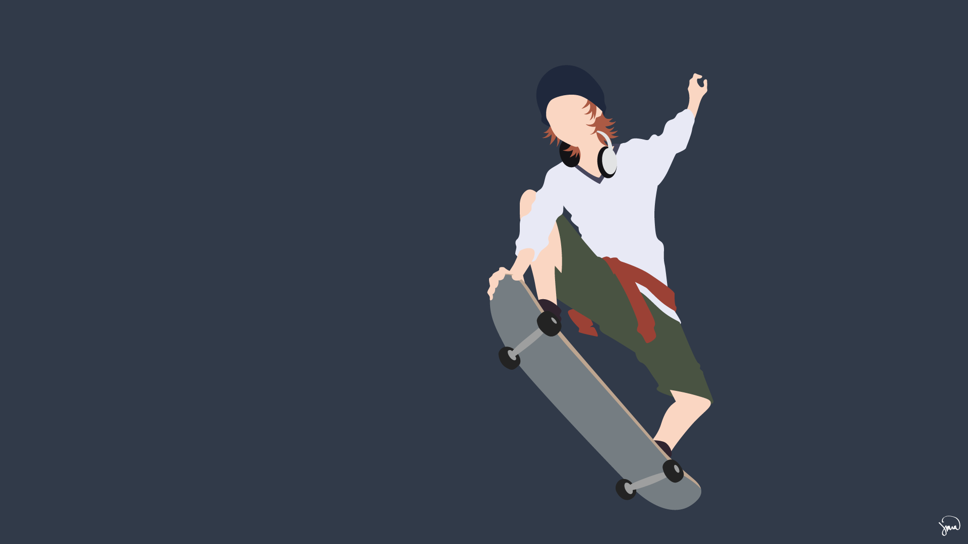 Misaki Yata skateboarding HD Wallpaper