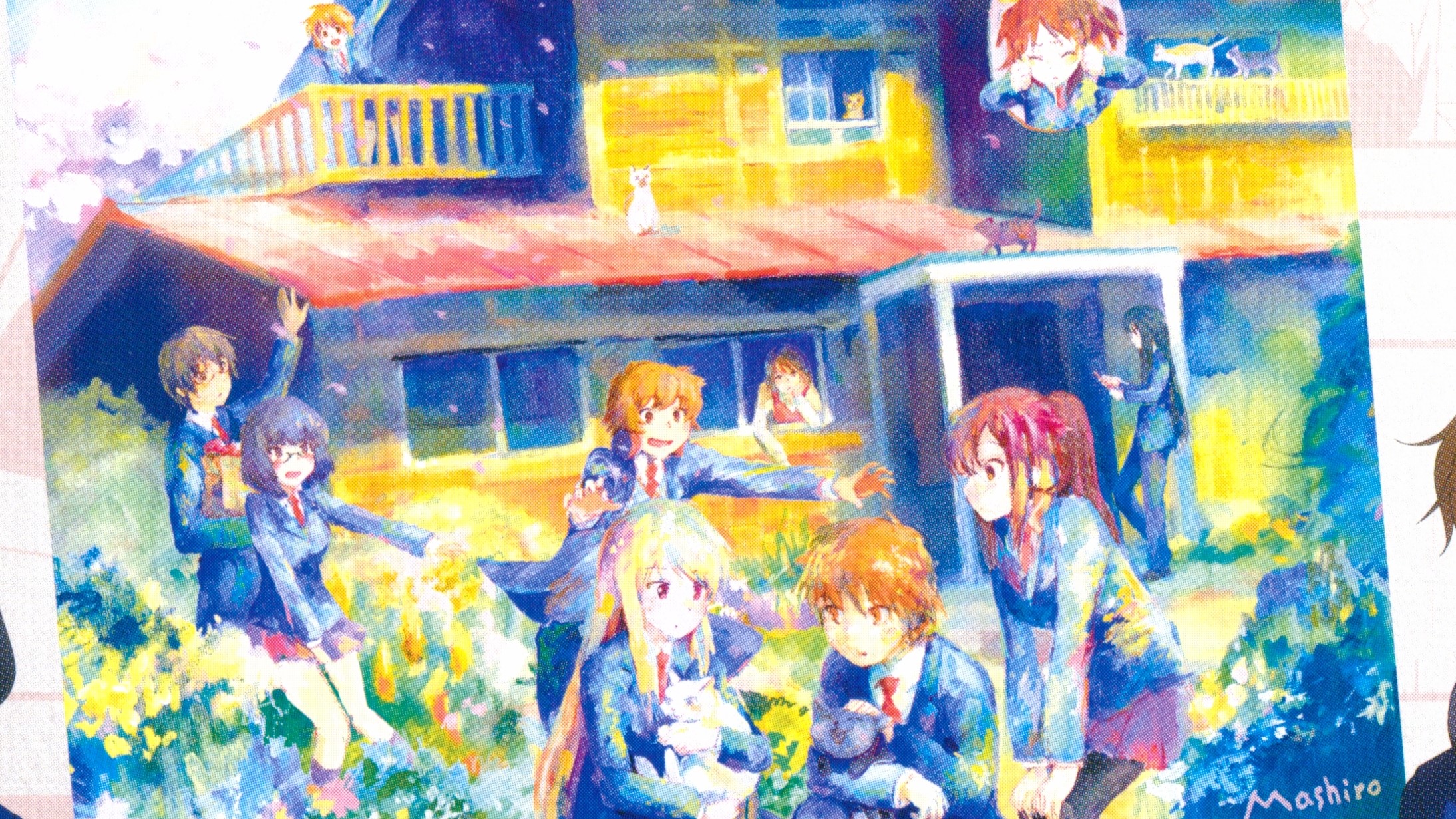 Nanami Aoyama and friends at school HD Wallpaper