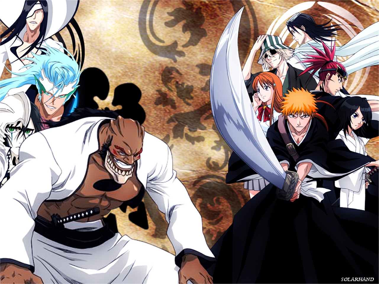 Bleach characters Nnoitra Gilga and others HD Wallpaper