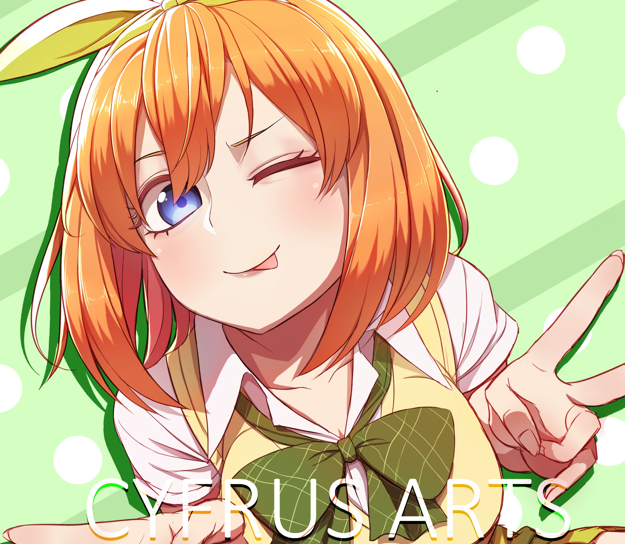 Yotsuba Nakano from The Quintessential Quintuplets HD Wallpaper