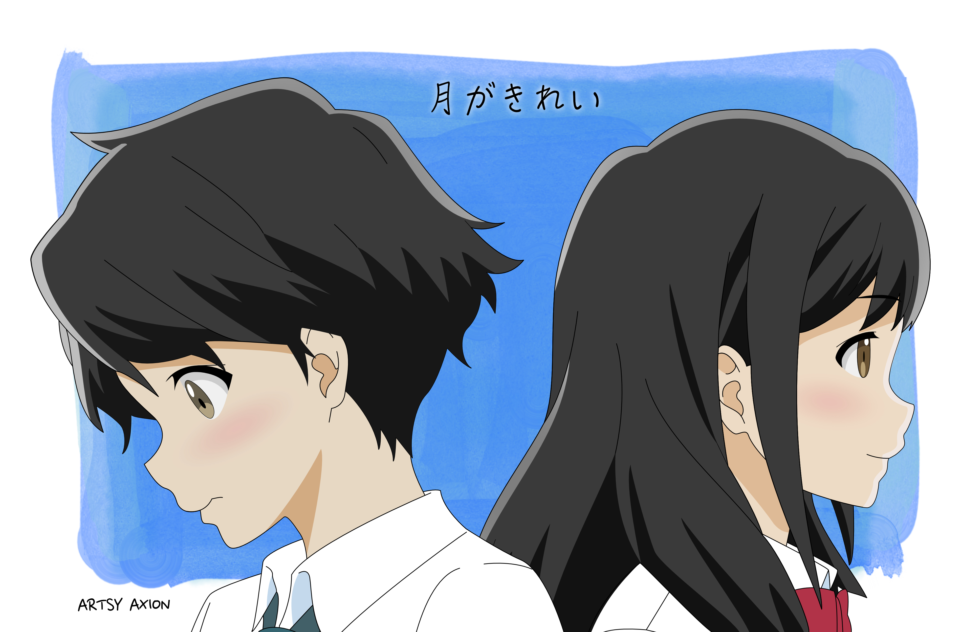 Tsuki ga Kirei Akane Mizuno HD Wallpaper