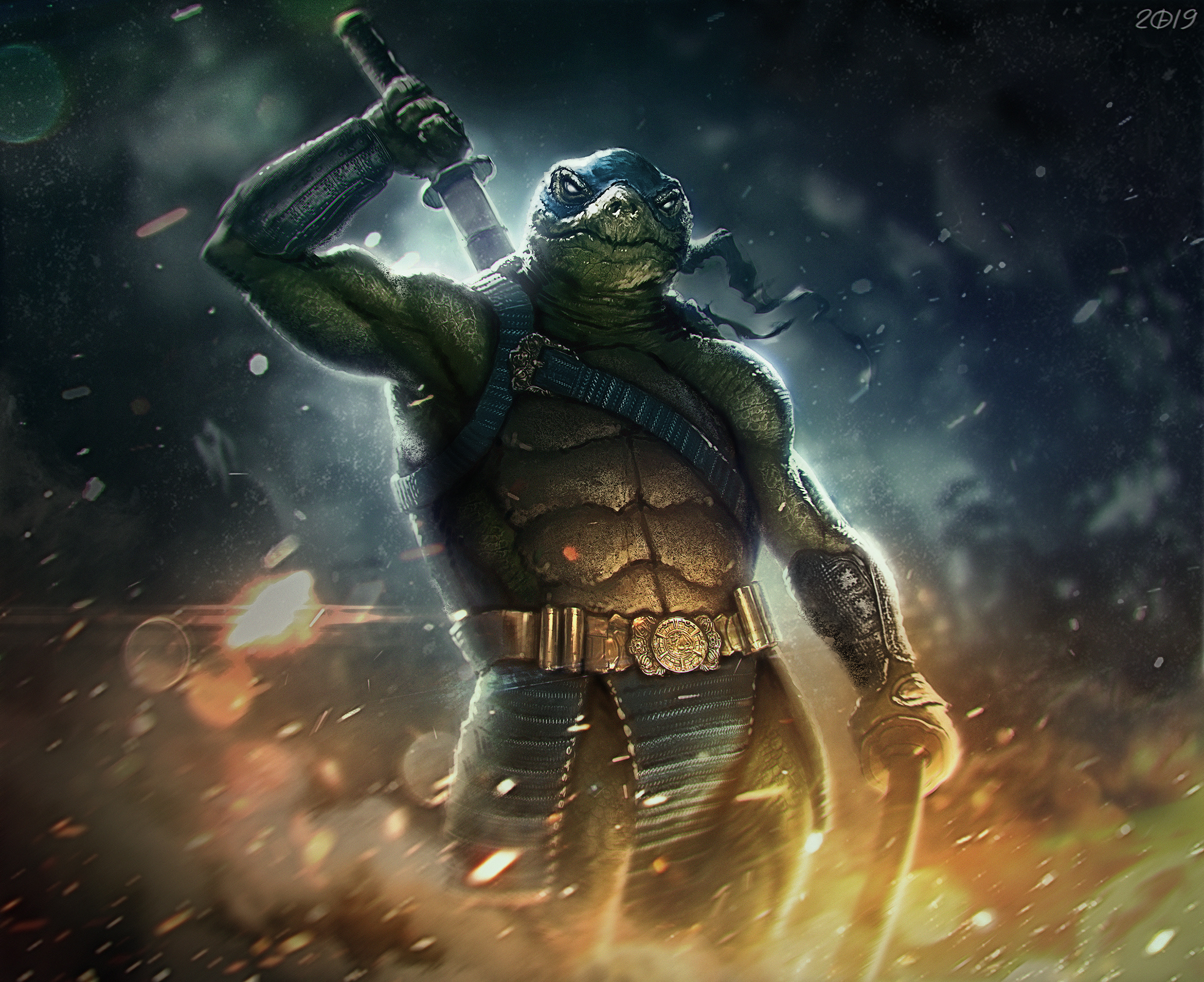 Leonardo from Teenage Mutant Ninja Turtles HD Wallpaper