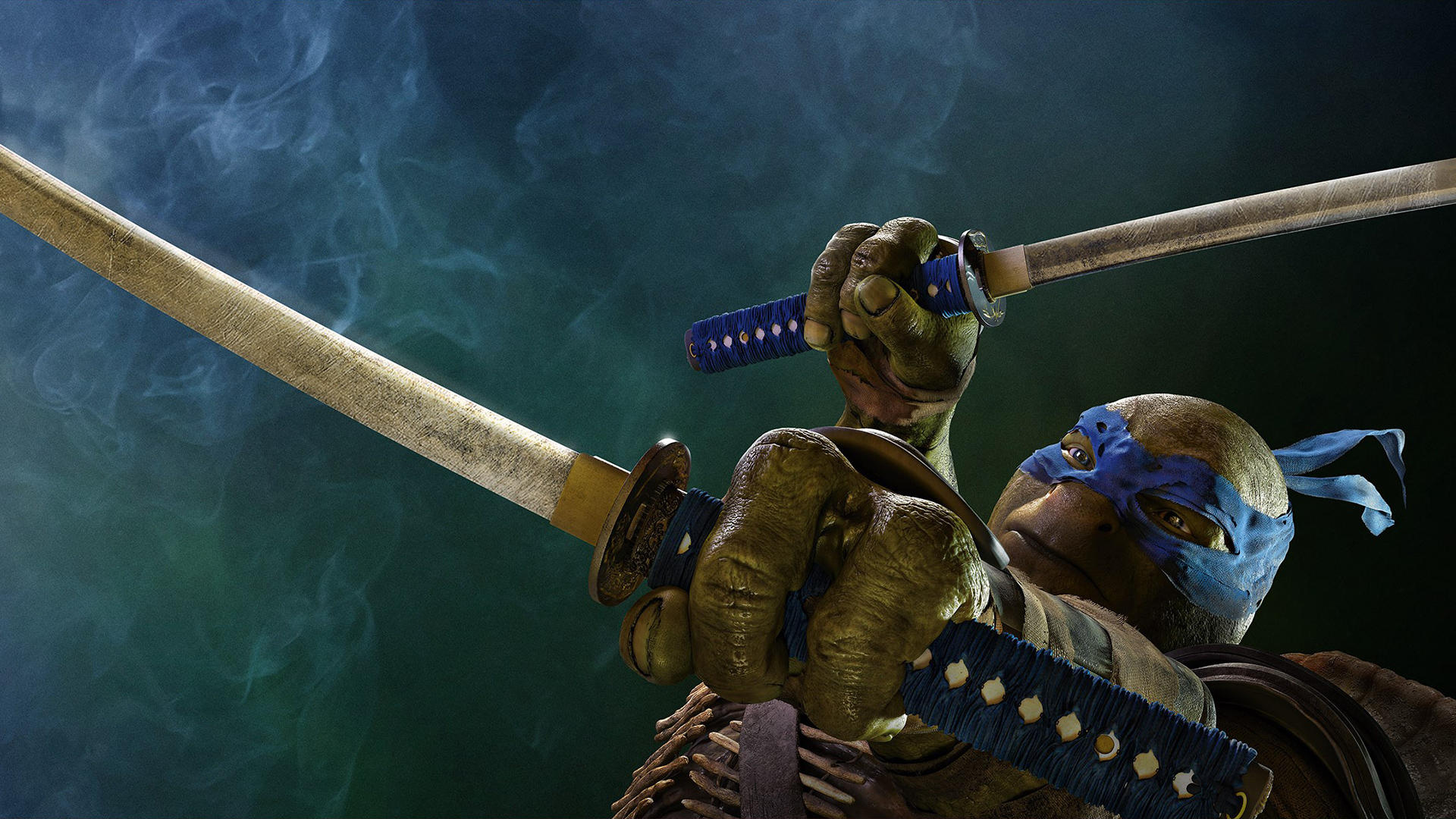 Leonardo from Teenage Mutant Ninja Turtles with katanas HD Wallpaper