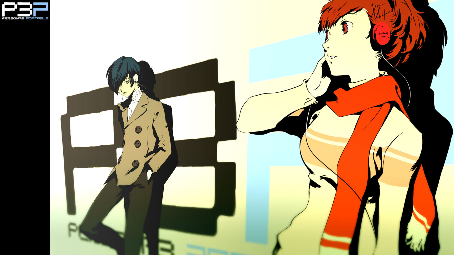 Minato Arisato and Kotone Shiomi from Persona 3 Portable HD Wallpaper