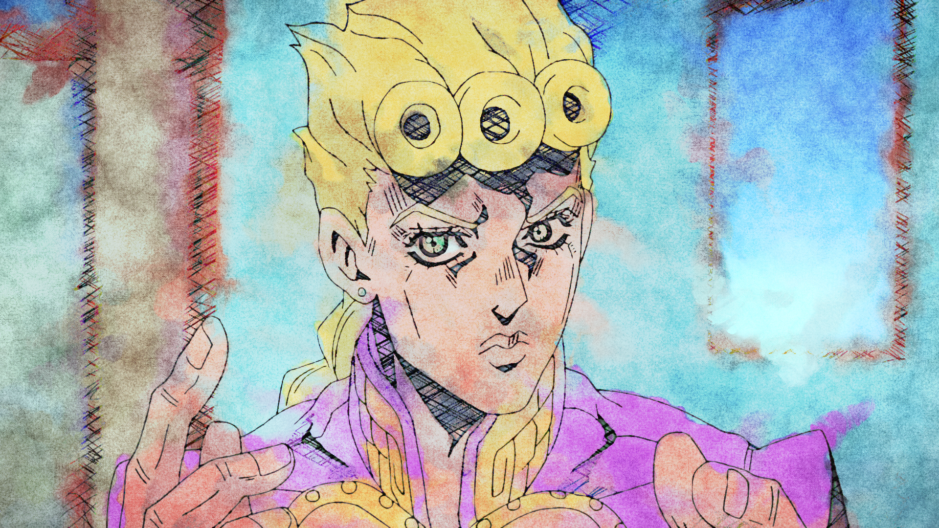 Giorno Giovanna from JoJo's Bizarre Adventure HD Wallpaper