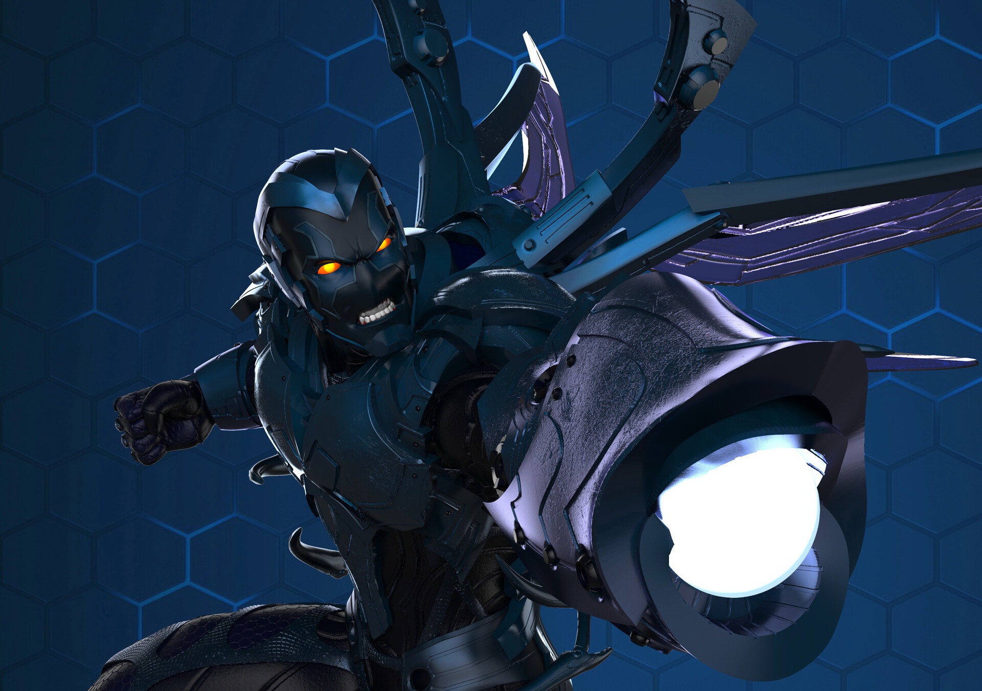Blue Beetle from DC Comics HD Wallpaper