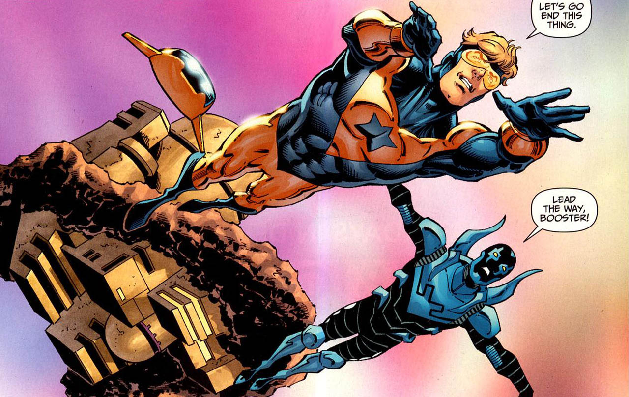 Booster Gold and Blue Beetle from DC Comics HD Wallpaper