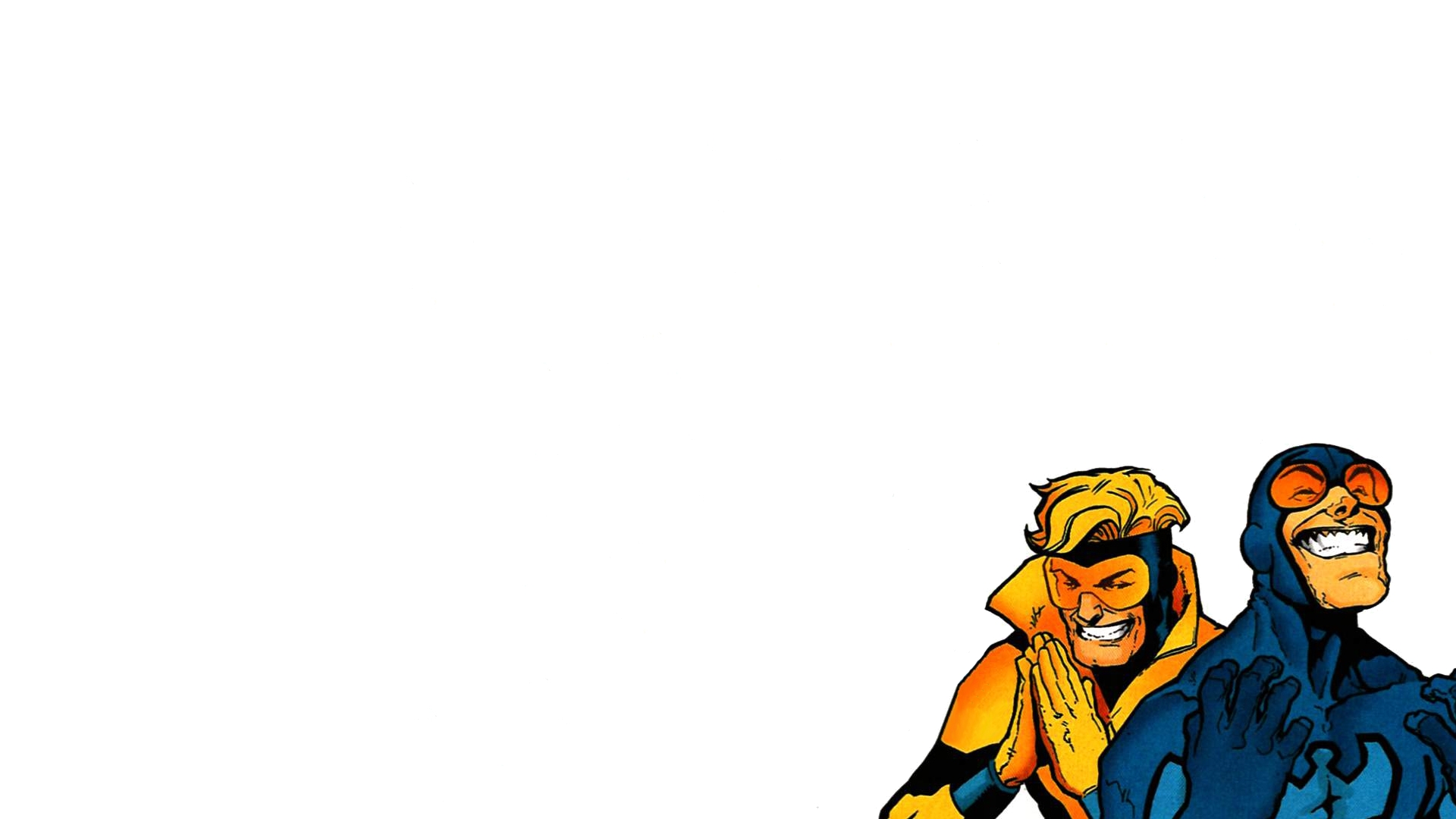 Booster Gold and Blue Beetle HD Wallpaper