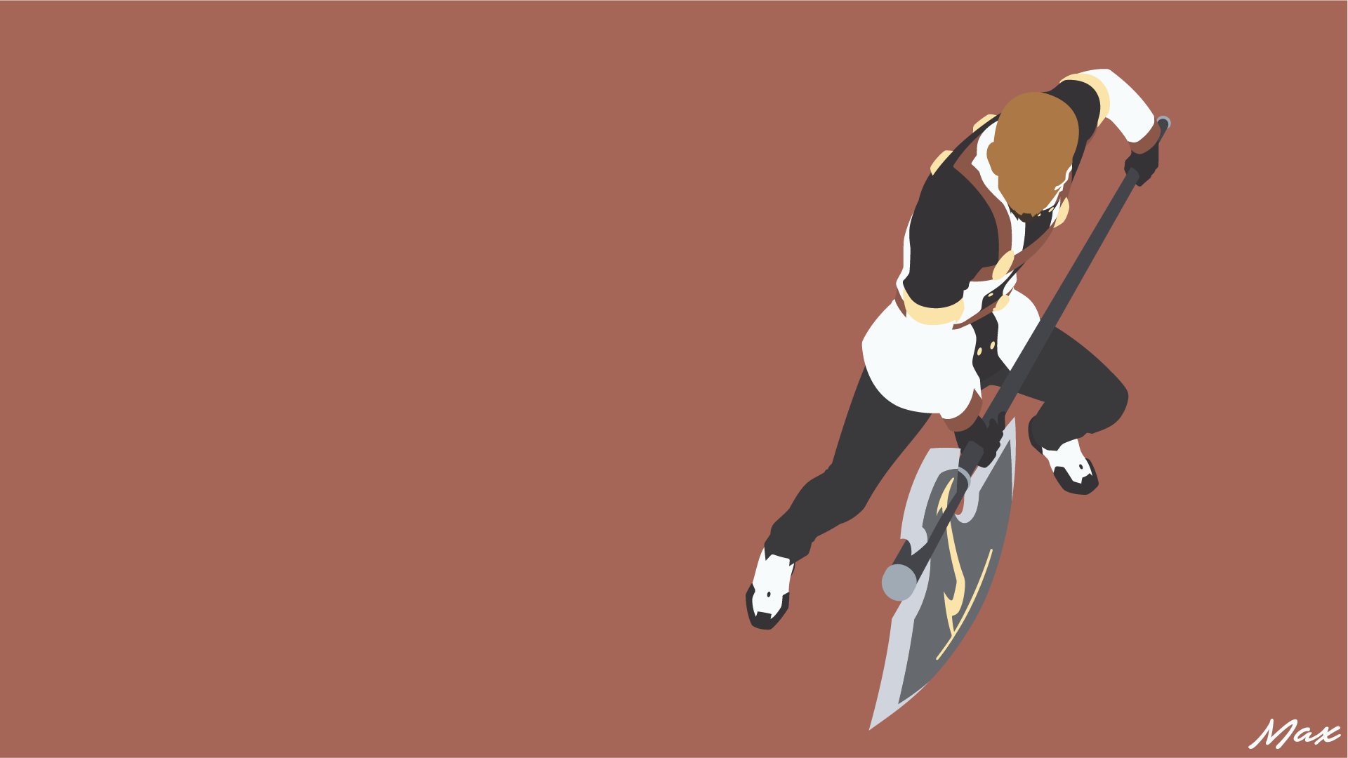 Agil from Sword Art Online with a large axe HD Wallpaper