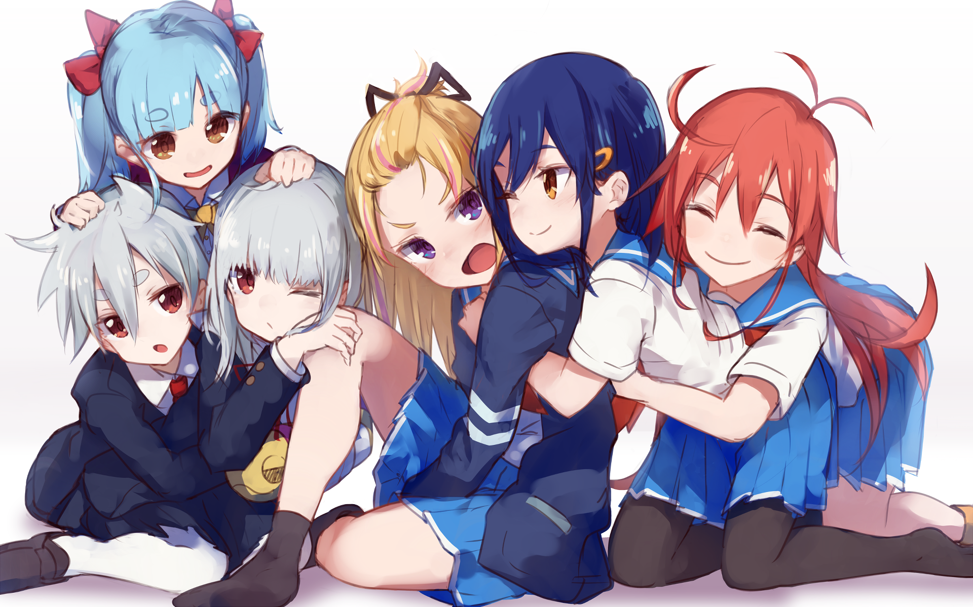 Papika and friends from Flip Flappers HD Wallpaper