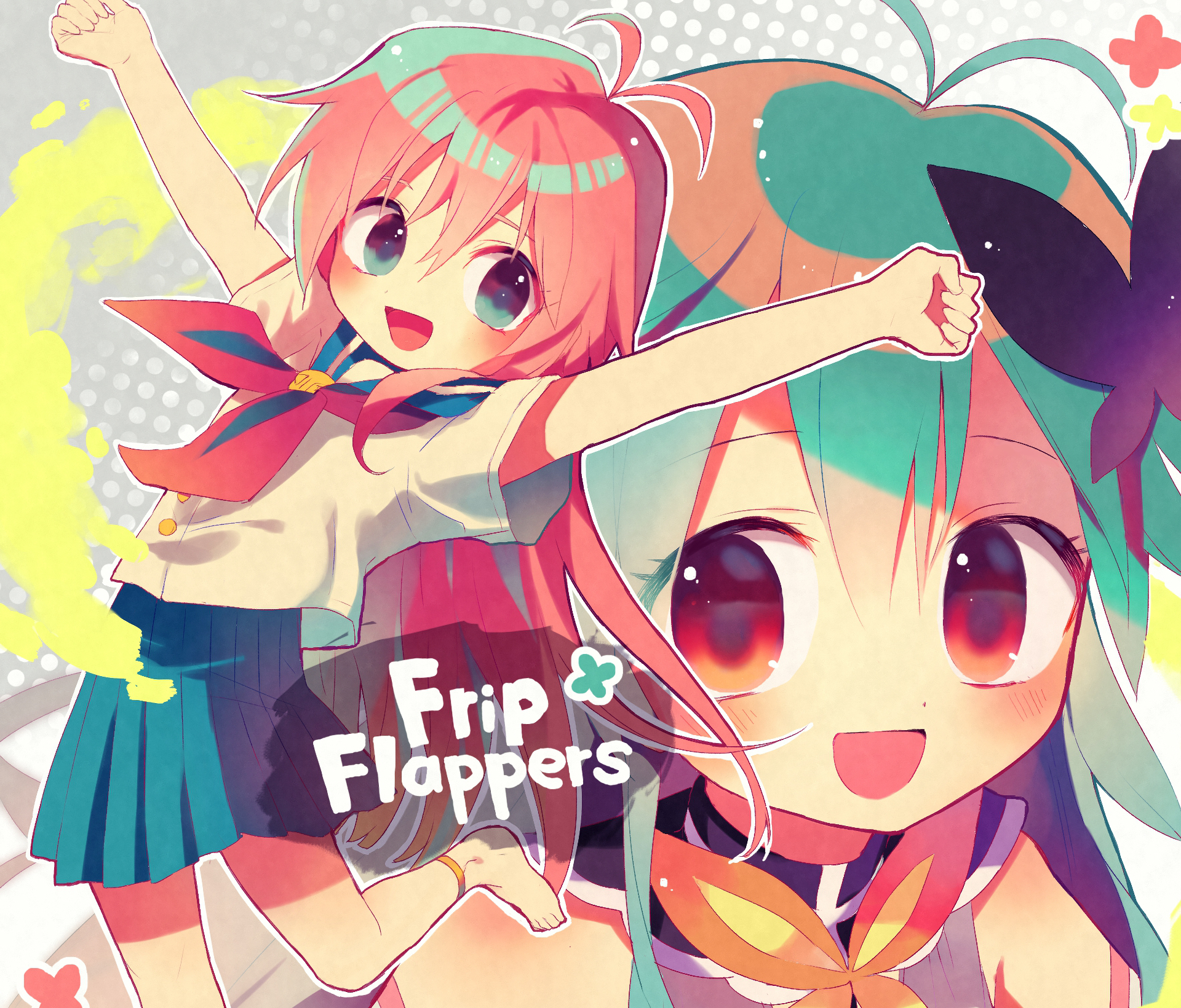 Papika and Cocona from Flip Flappers HD Wallpaper