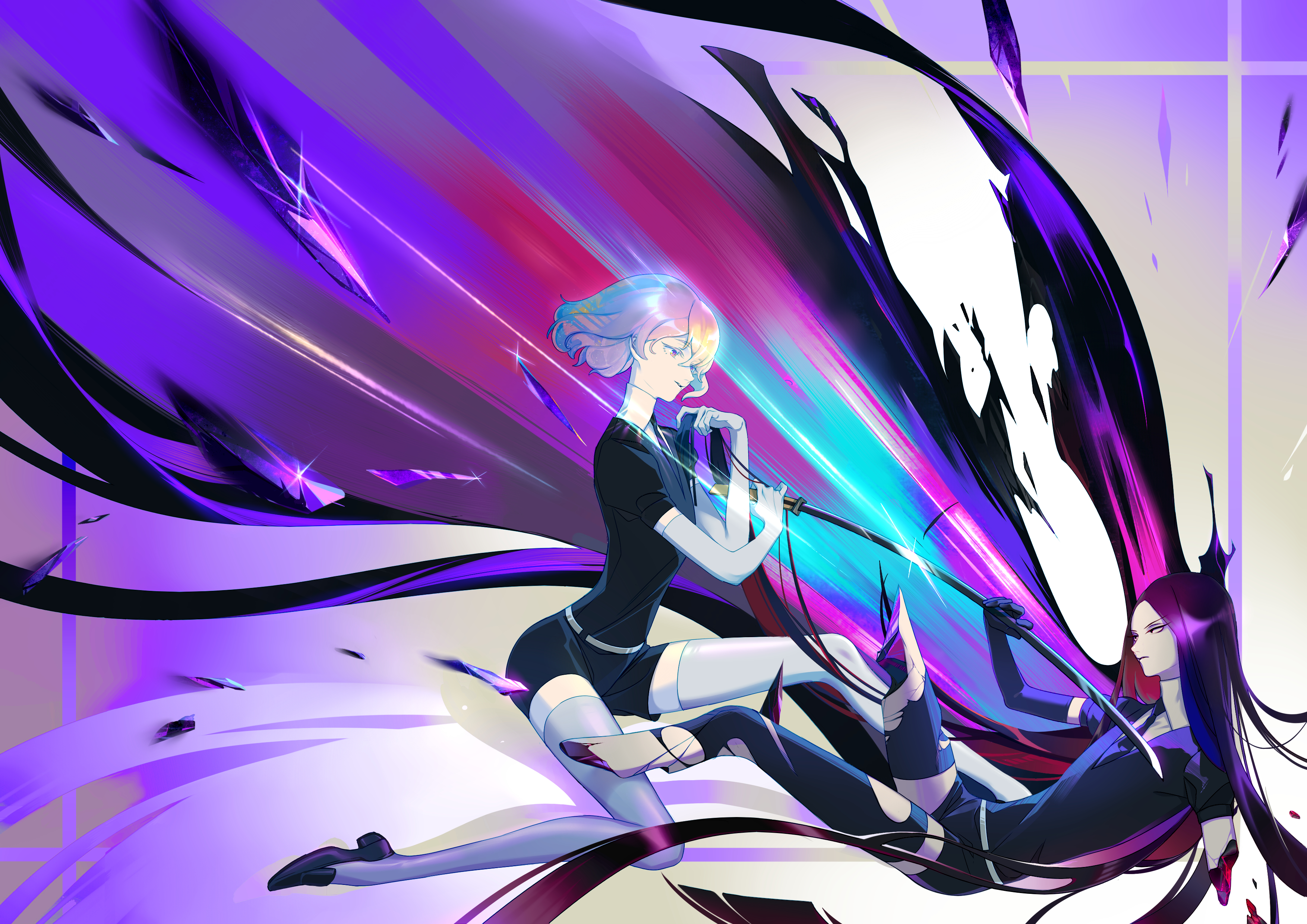 Bort and Phos from Houseki no Kuni HD Wallpaper