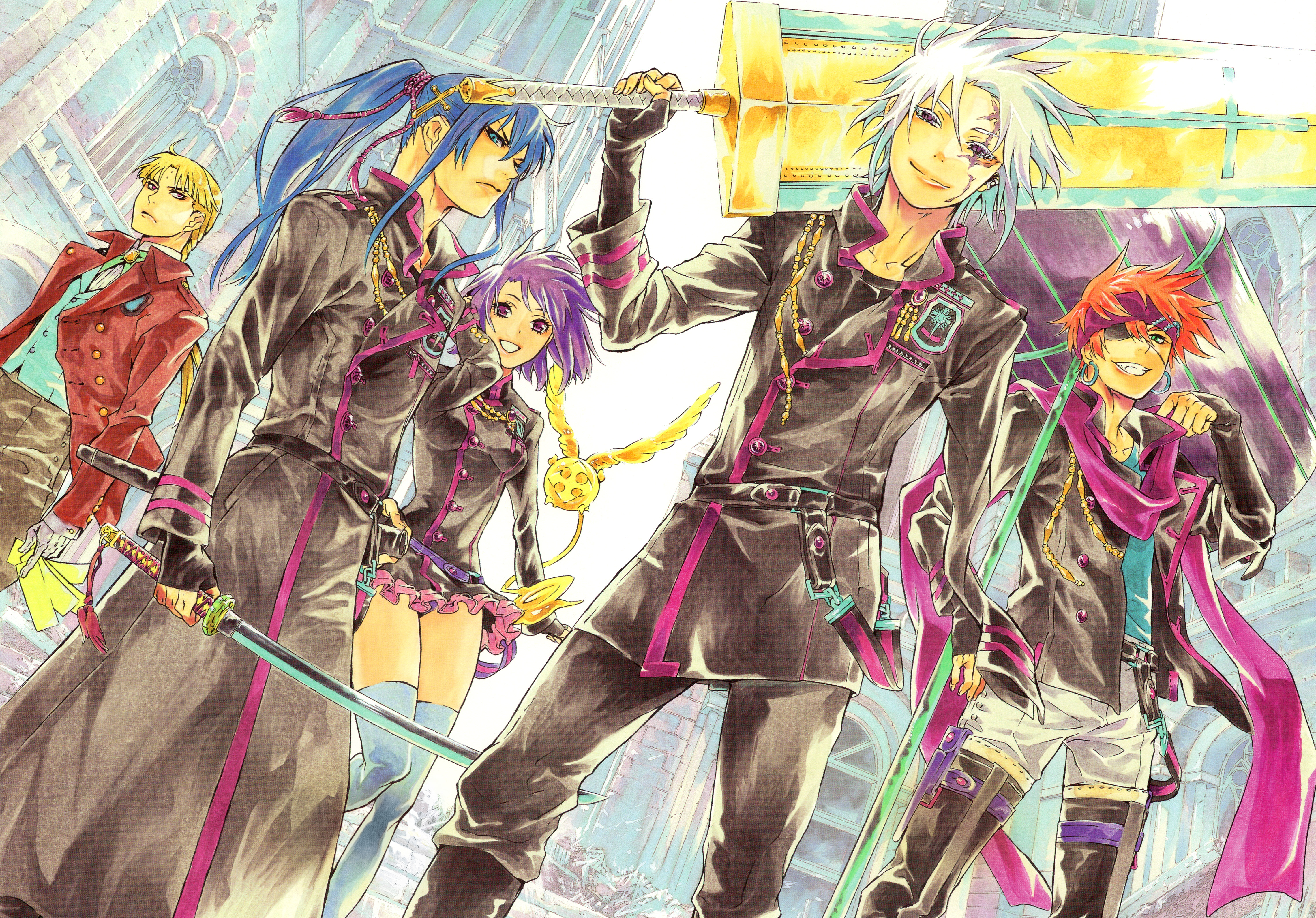Allen Walker and friends from D.Gray-man HD Wallpaper