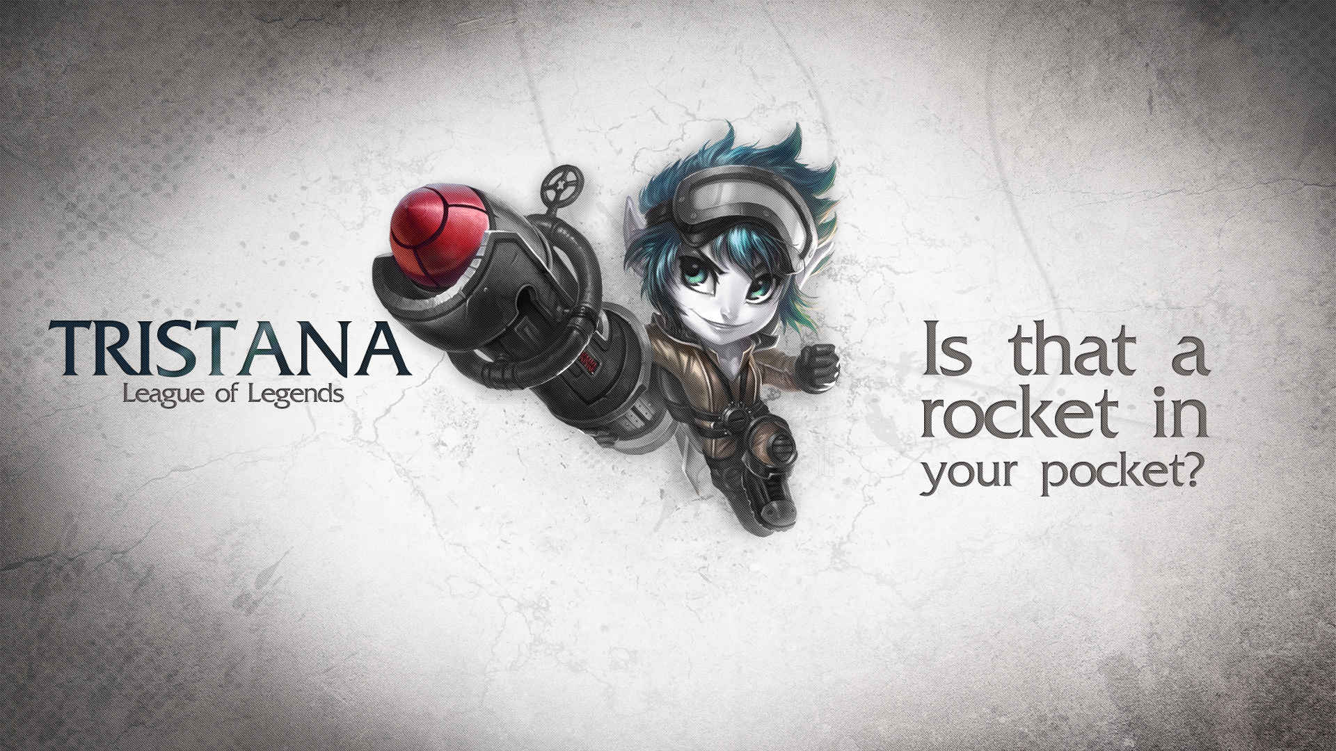 Tristana from League of Legends with a rocket launcher HD Wallpaper
