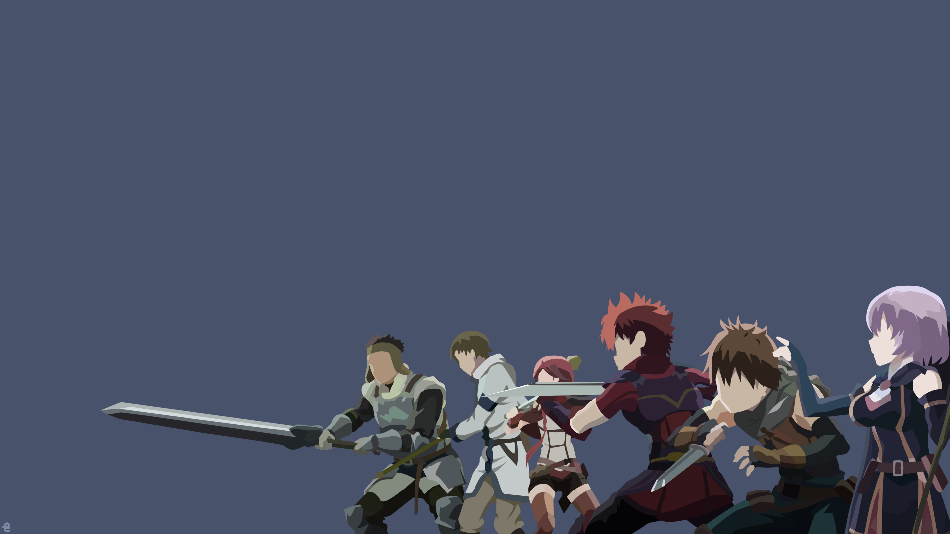Characters from Grimgar of Fantasy and Ash HD Wallpaper