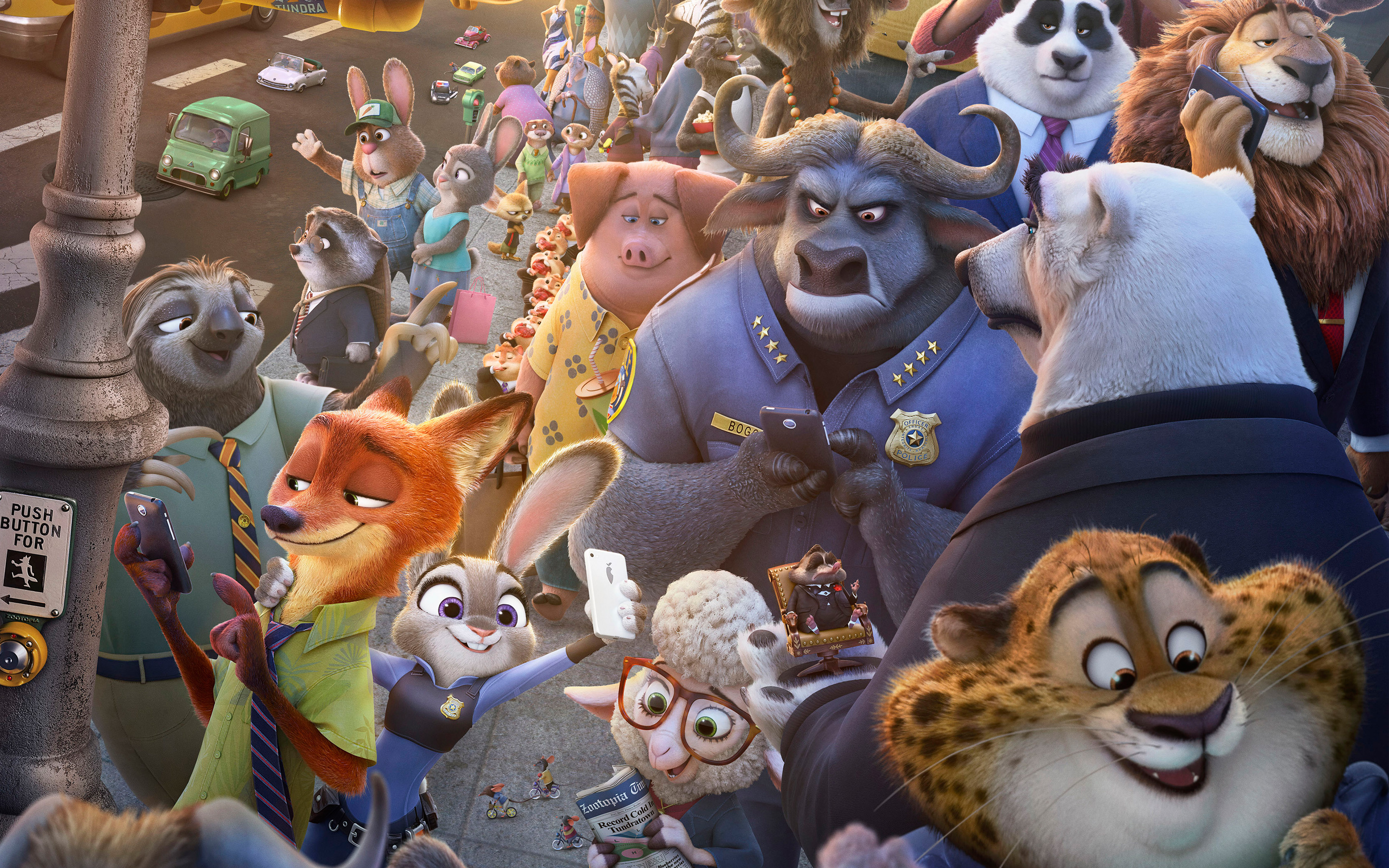 Judy Hopps and Nick Wilde from Zootopia HD Wallpaper