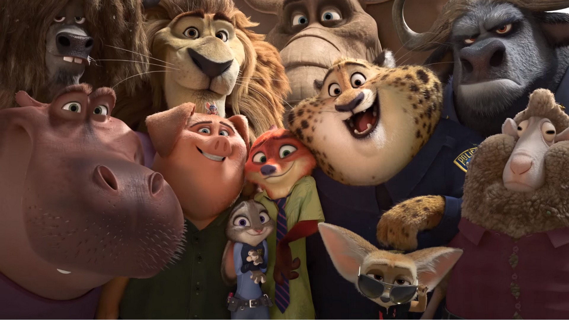 Zootopia characters group photo HD Wallpaper