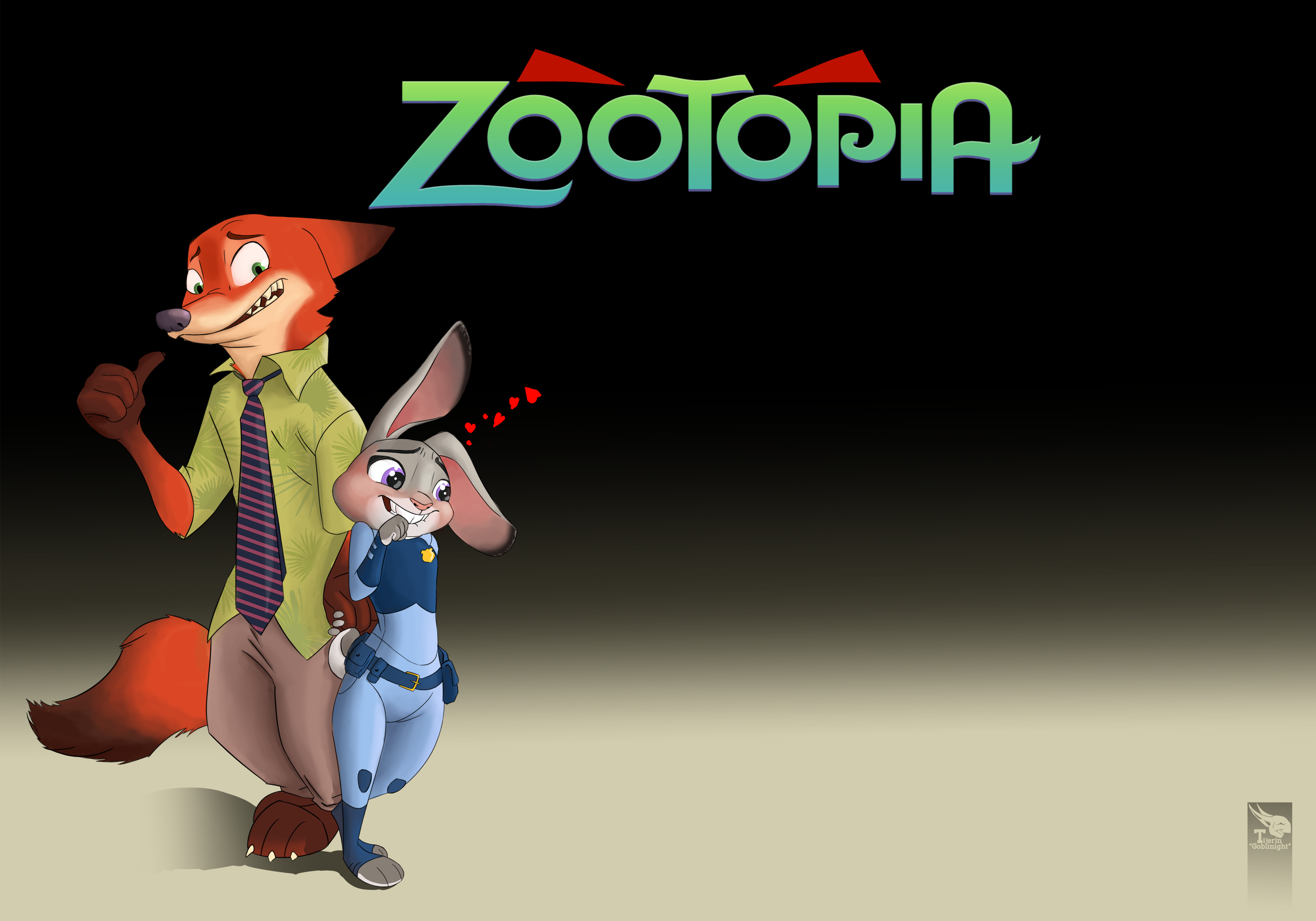 Nick Wilde and Judy Hopps from Zootopia HD Wallpaper