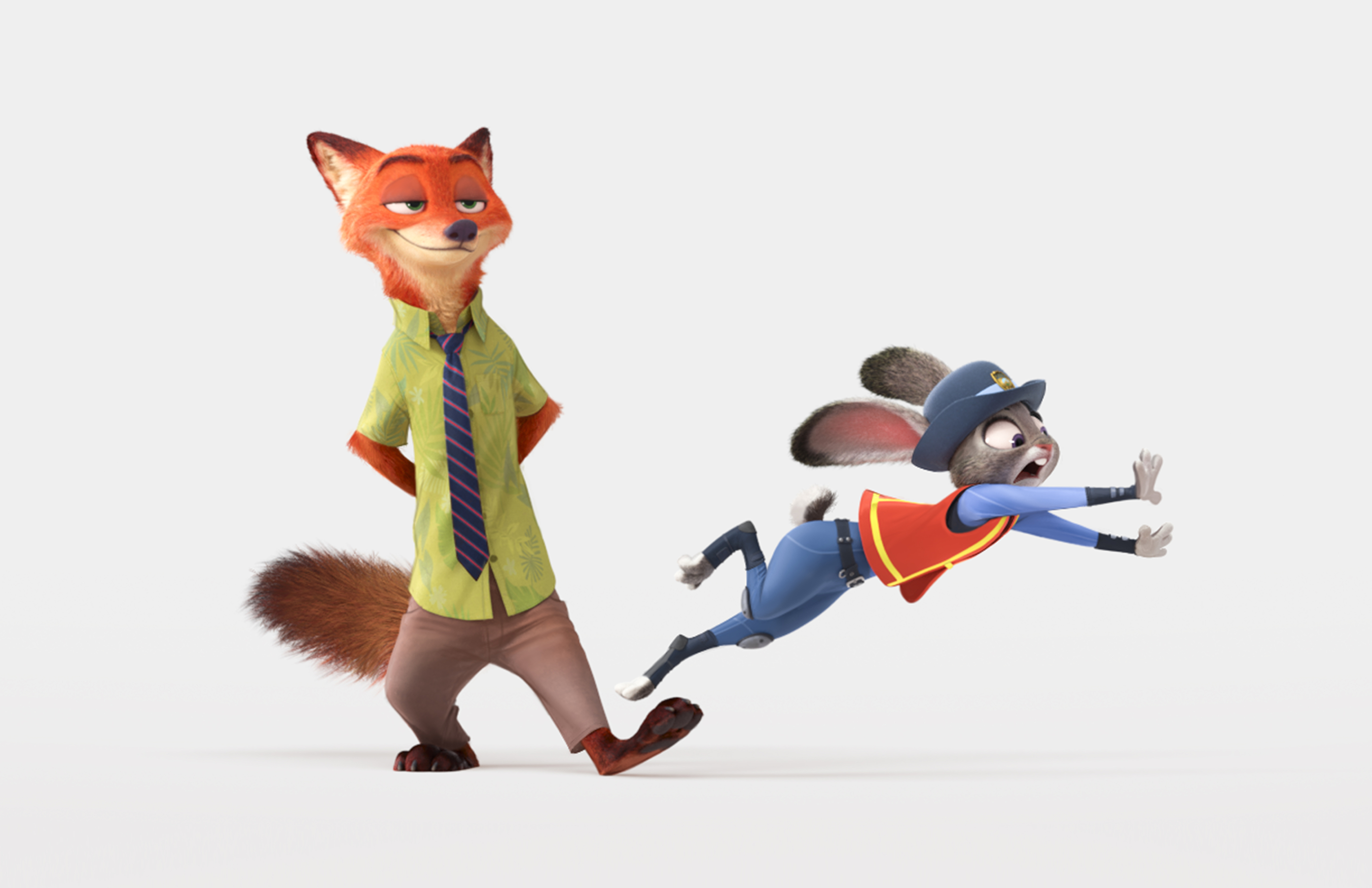 Nick Wilde and Judy Hopps from Zootopia HD Wallpaper