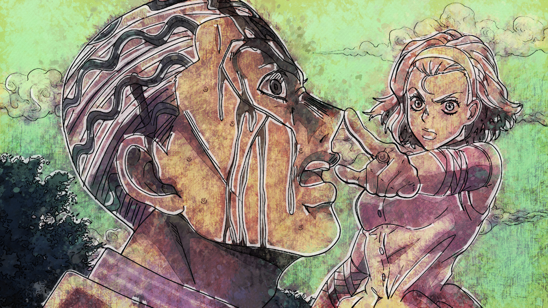 Kosaku Kawajiri from JoJo's Bizarre Adventure HD Wallpaper