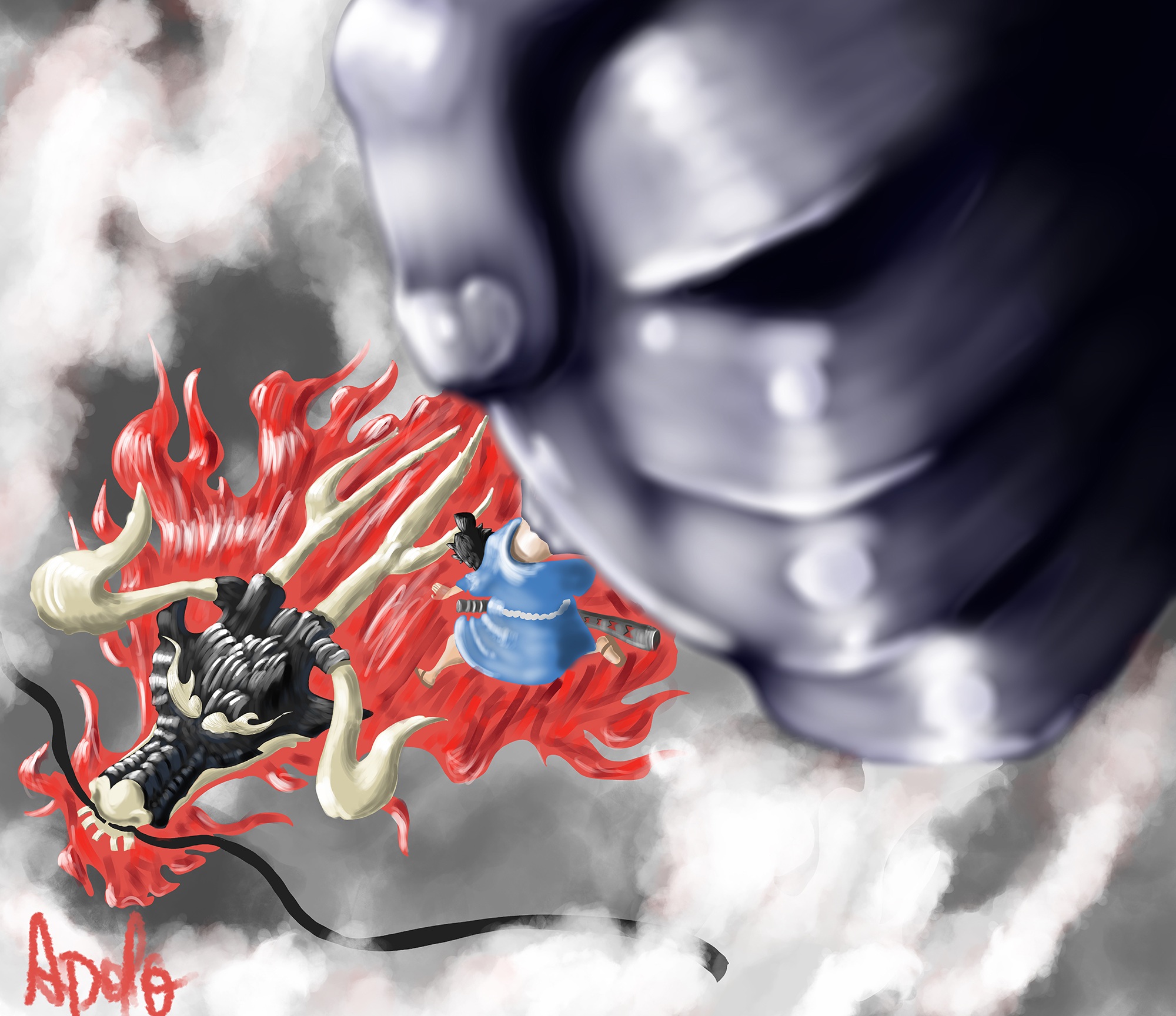 Kaido from One Piece fighting HD Wallpaper