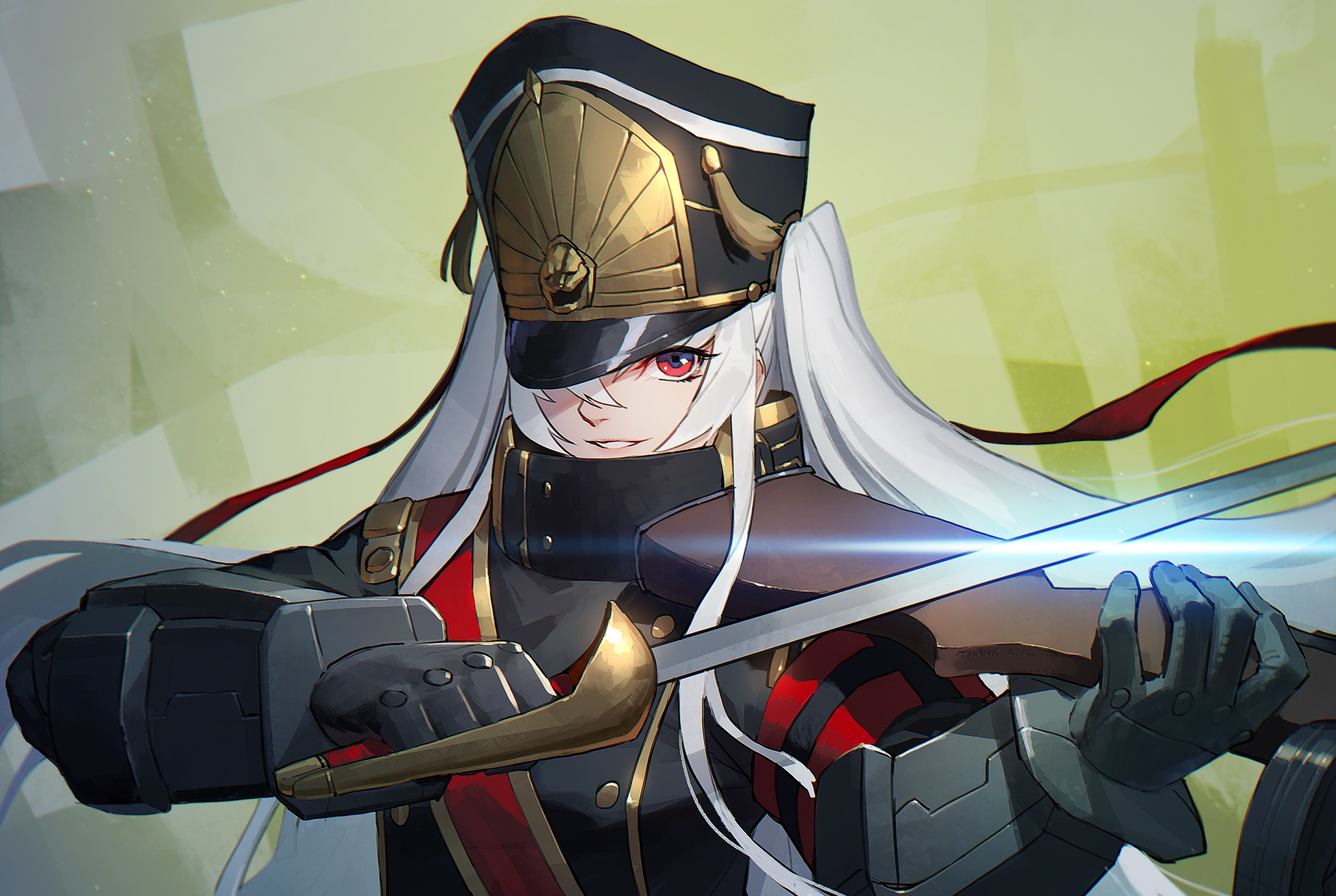 Altair from Re:Creators holding a sword HD Wallpaper