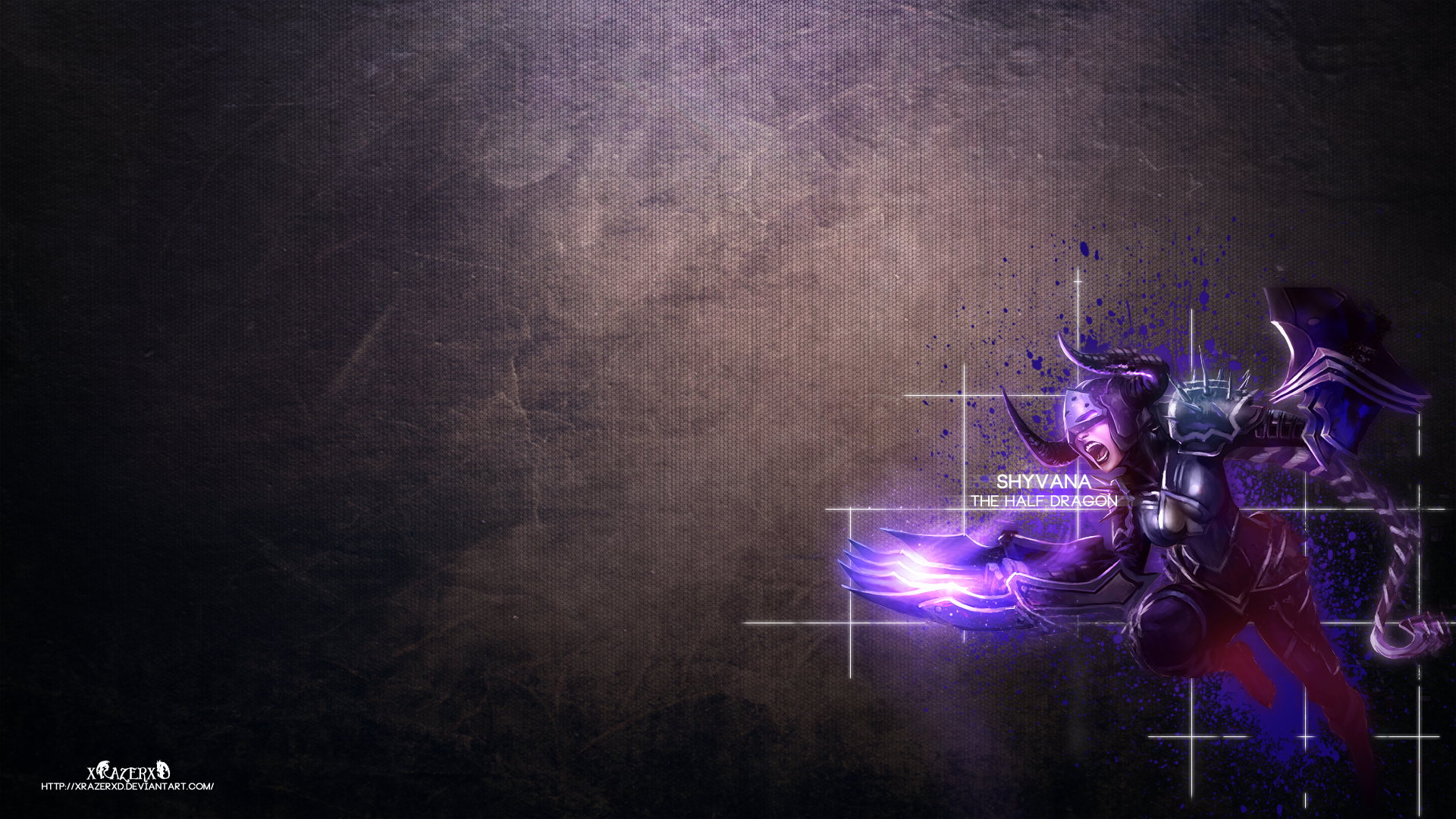 Shyvana The Half Dragon from League of Legends HD Wallpaper