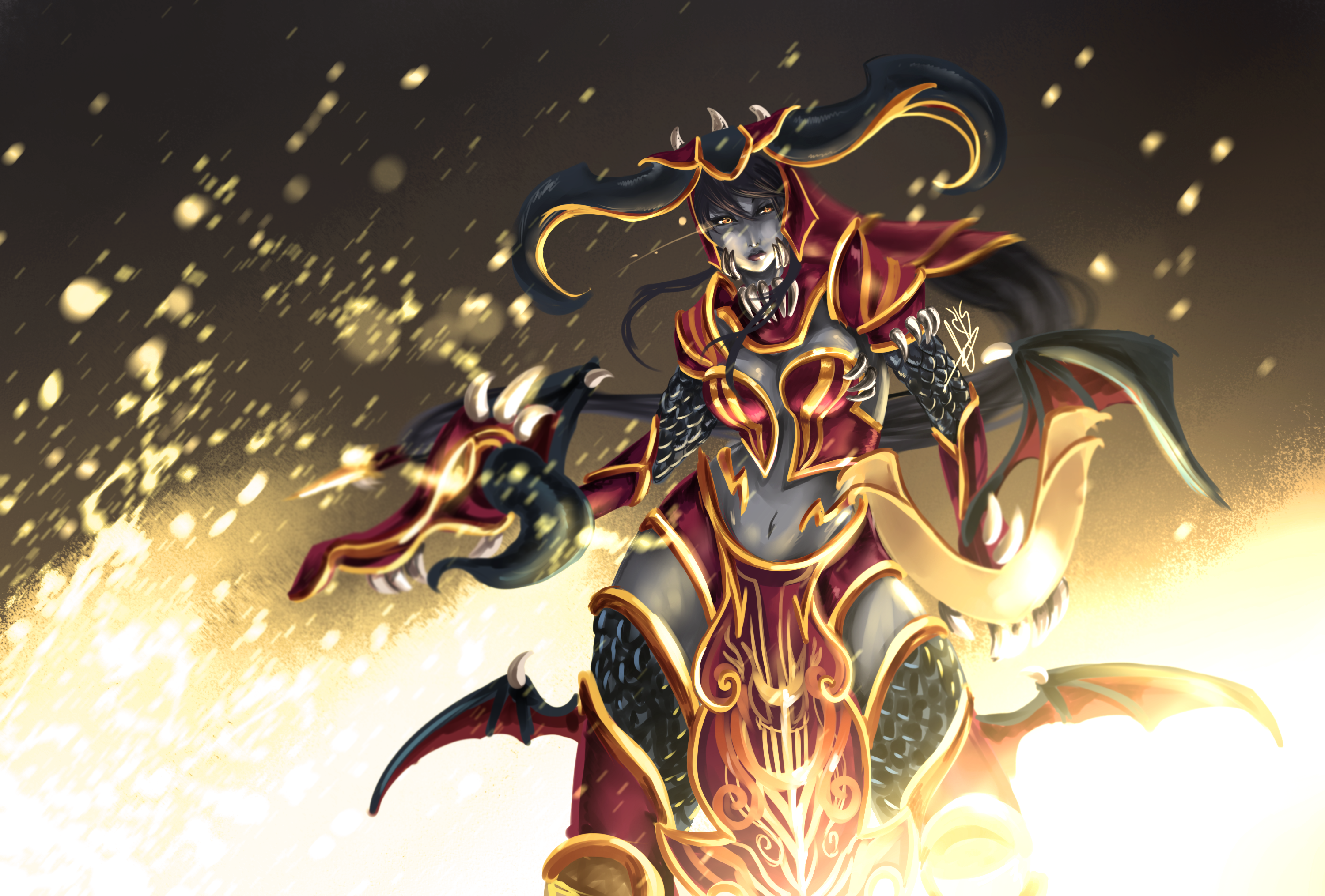 Shyvana from League of Legends HD Wallpaper
