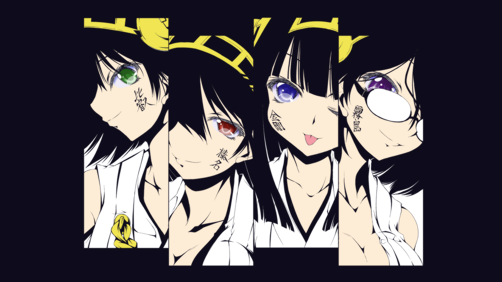 Four girls from Kantai Collection HD Wallpaper