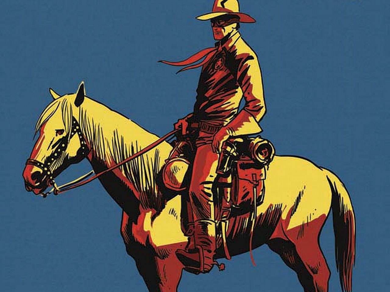 The Lone Ranger on Horseback HD Wallpaper