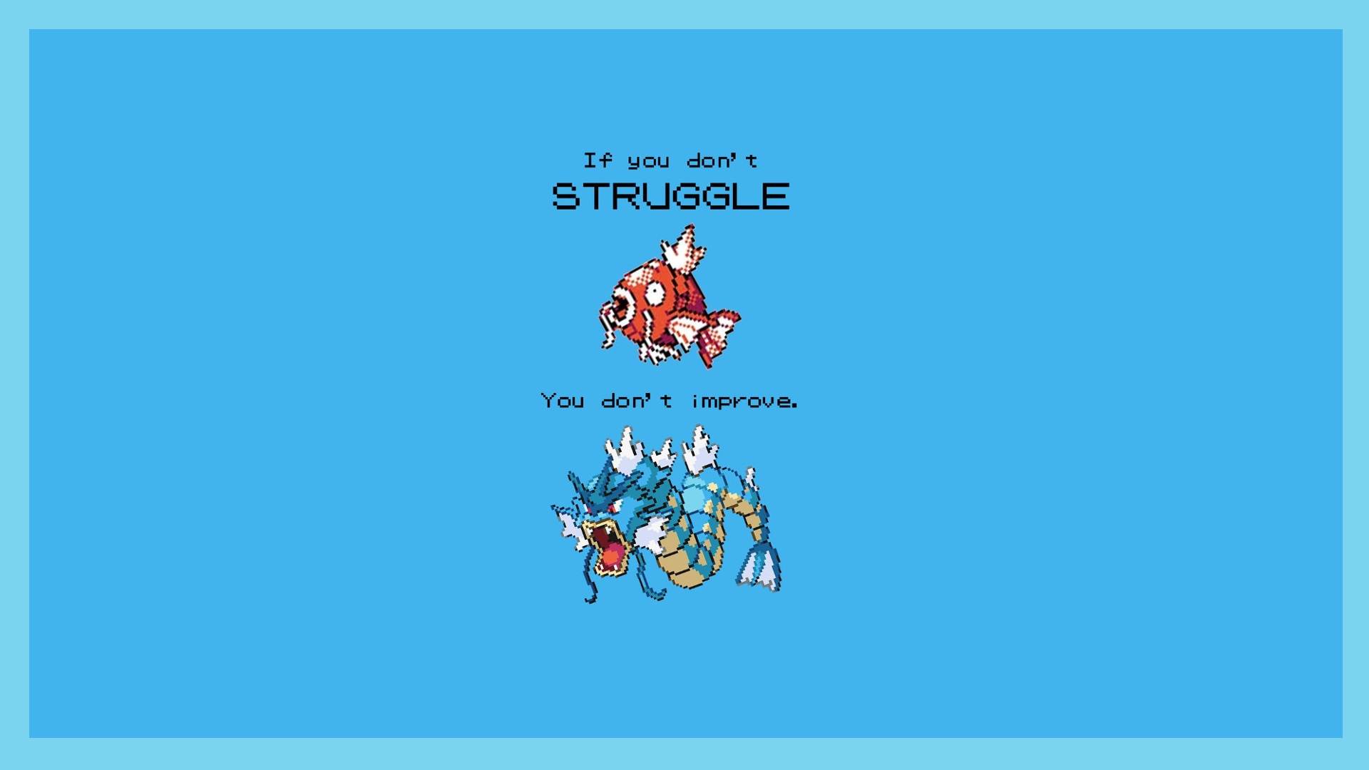 Magikarp and Gyarados from Pokemon HD Wallpaper