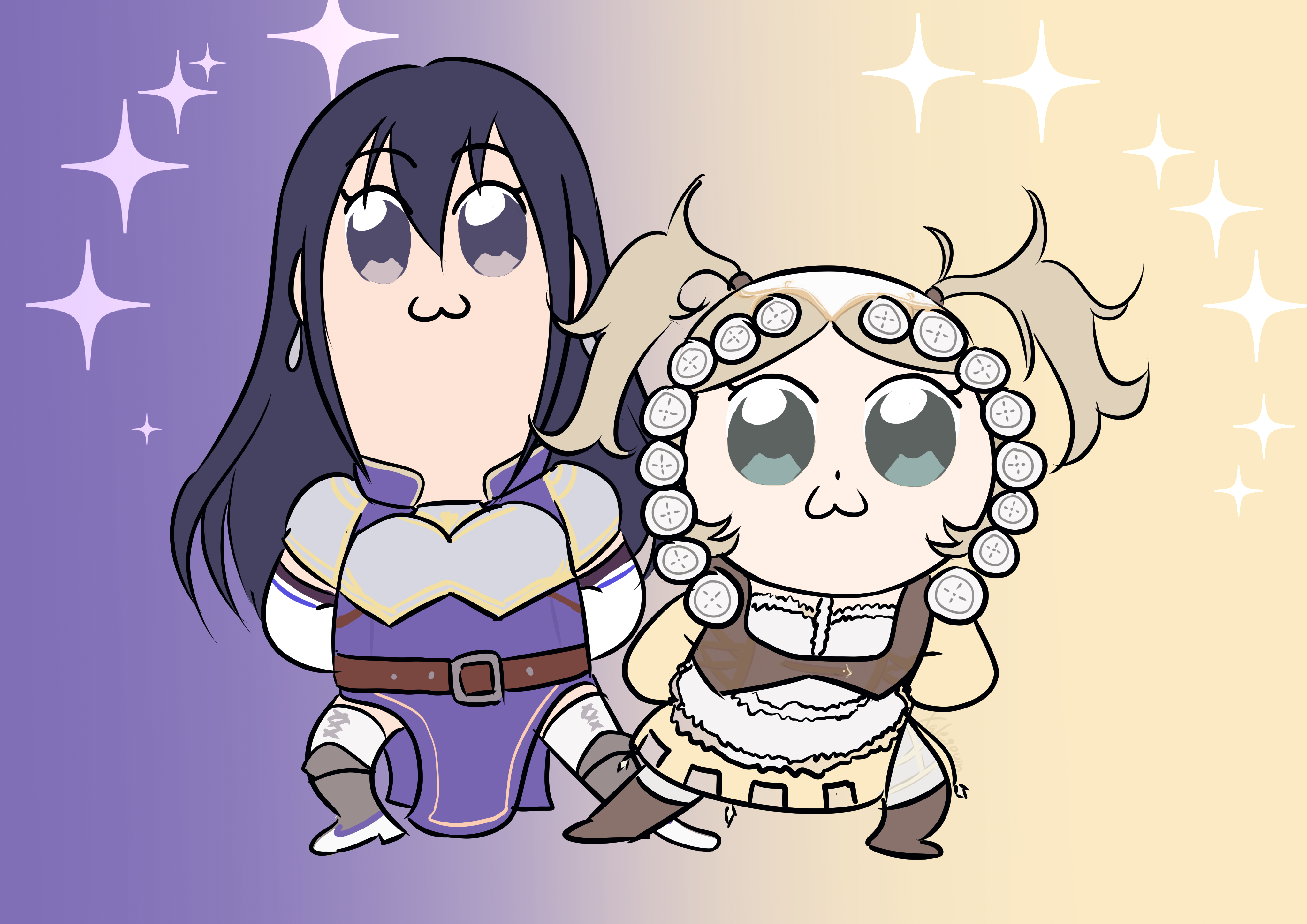 Popuko and Pipimi from Pop Team Epic HD Wallpaper