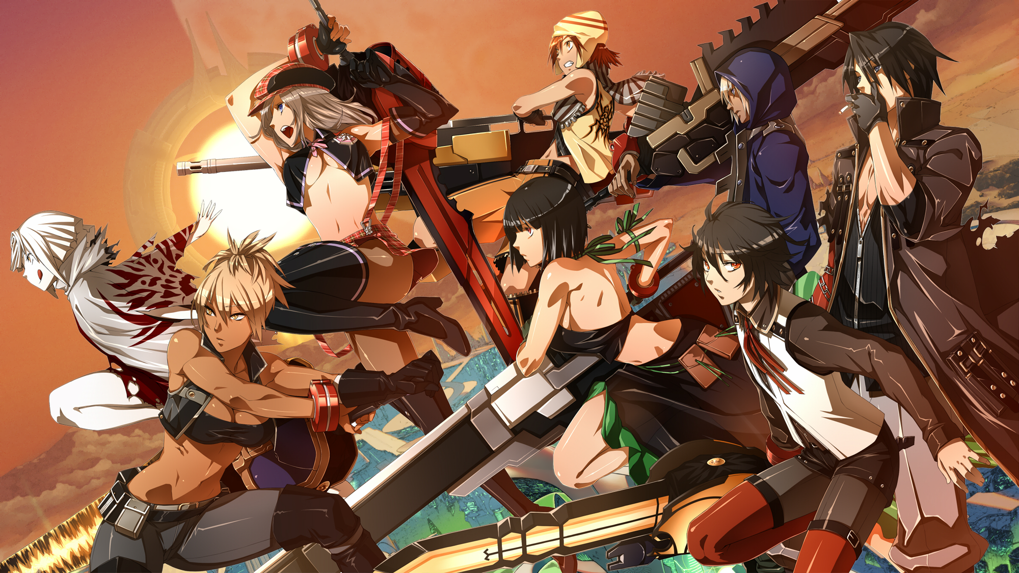 Group of characters from God Eater HD Wallpaper