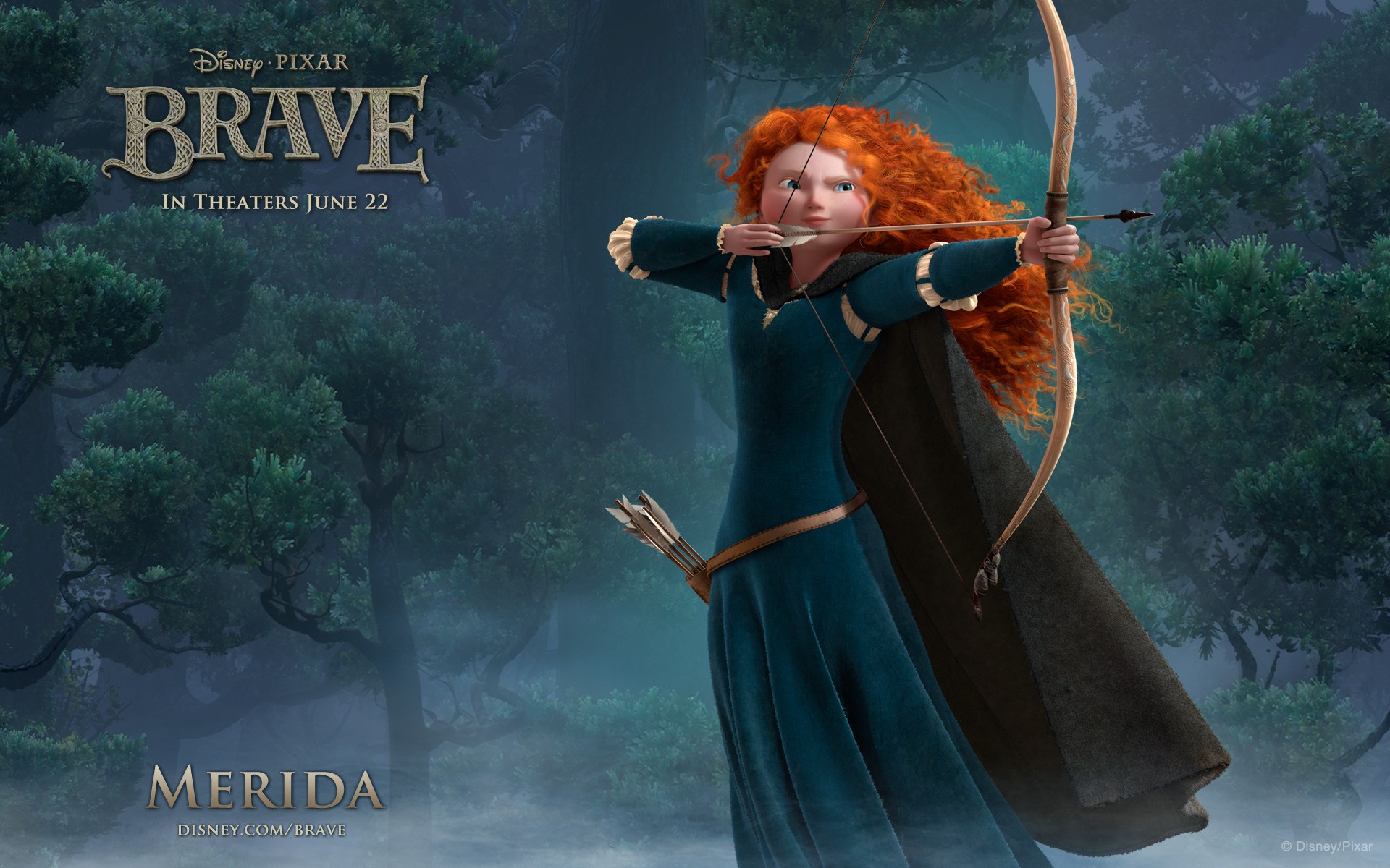 Merida from Disney Pixar Brave HD Wallpaper
