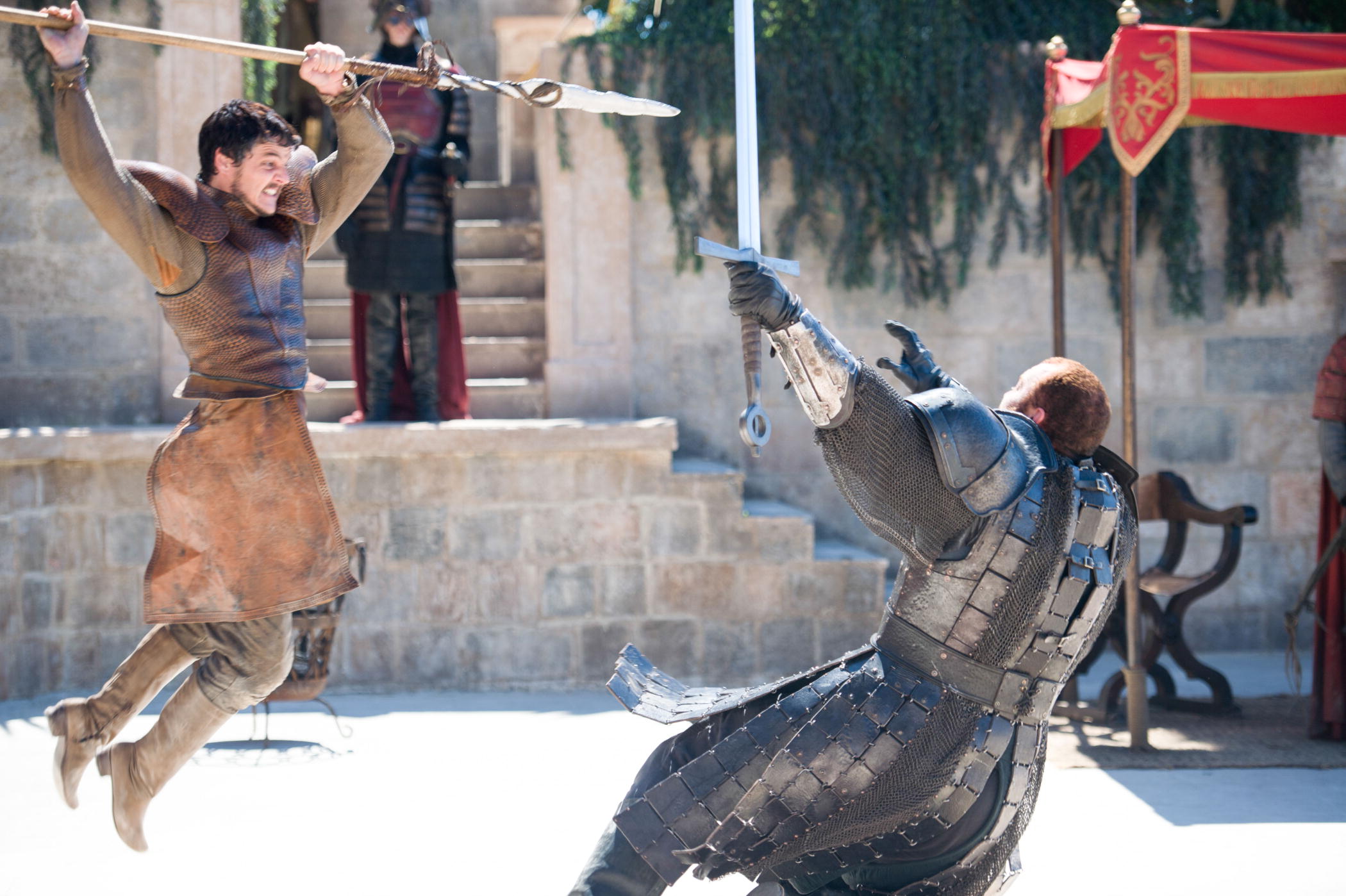 Oberyn Martell fighting with a spear HD Wallpaper