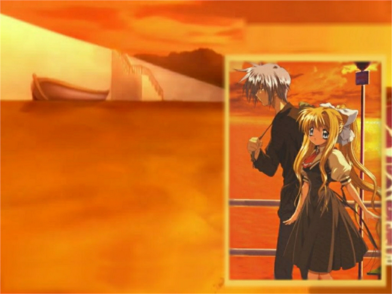 Yukito Kunisaki and Misuzu Kamio HD Wallpaper