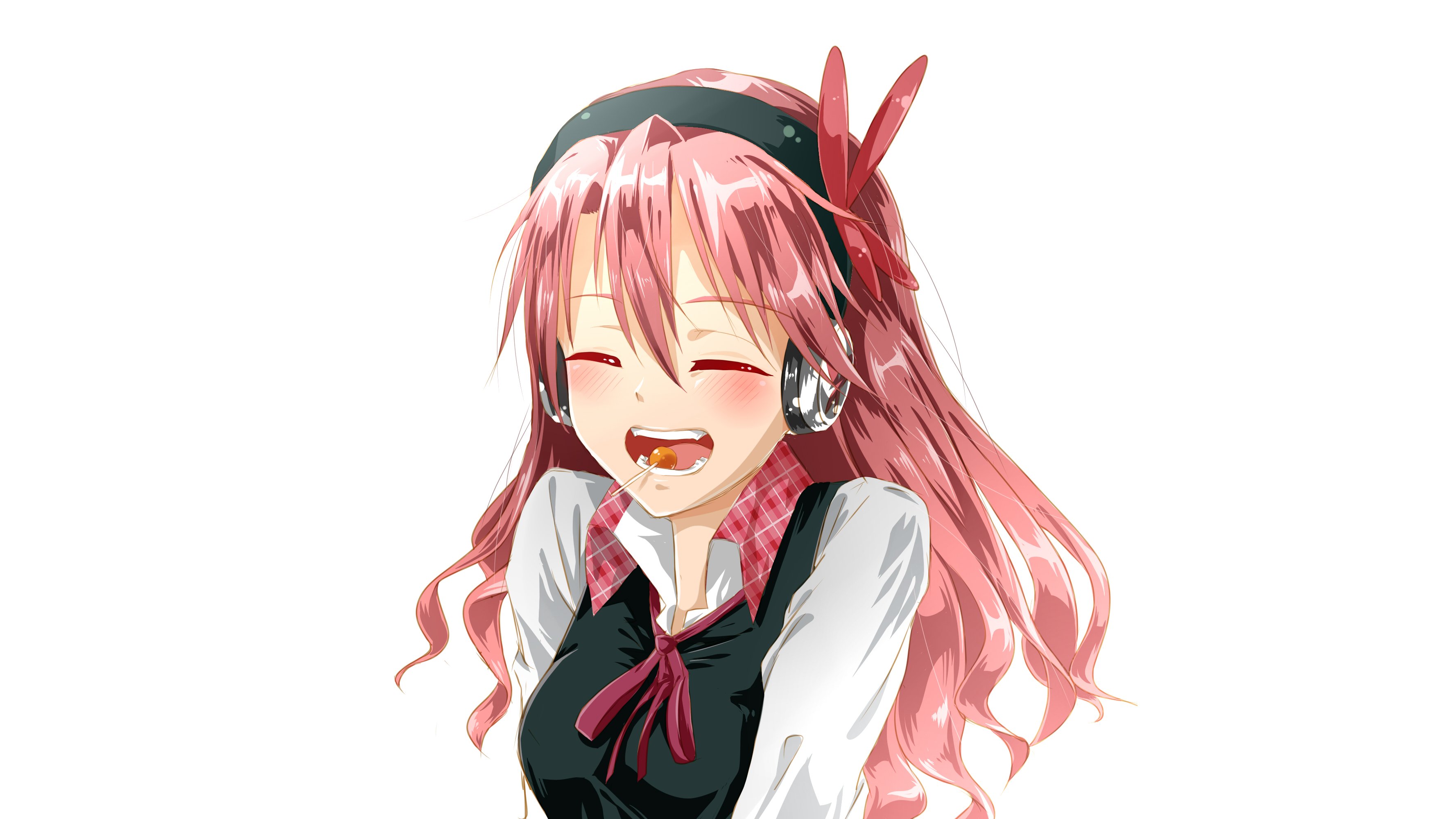 Chelsea from Akame Ga Kill! with headphones HD Wallpaper