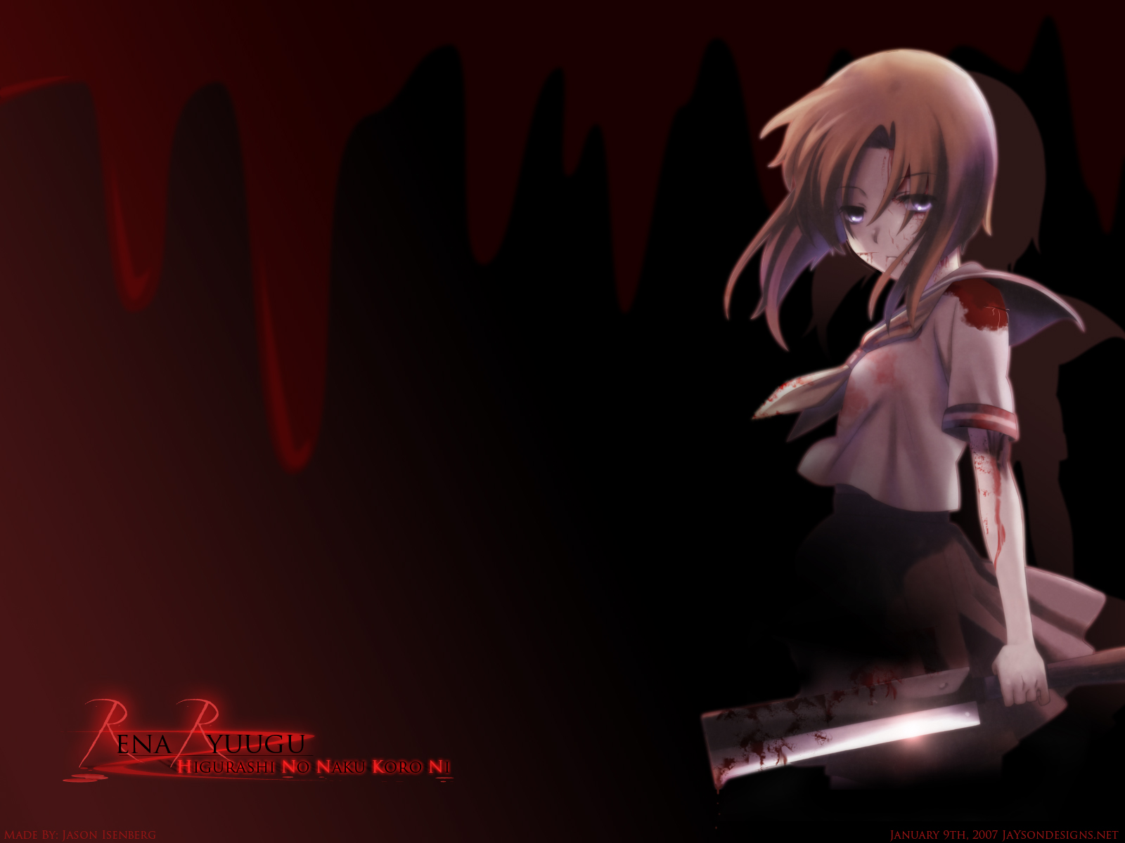 Rena Ryugu from Higurashi No Naku Koro Ni HD Wallpaper