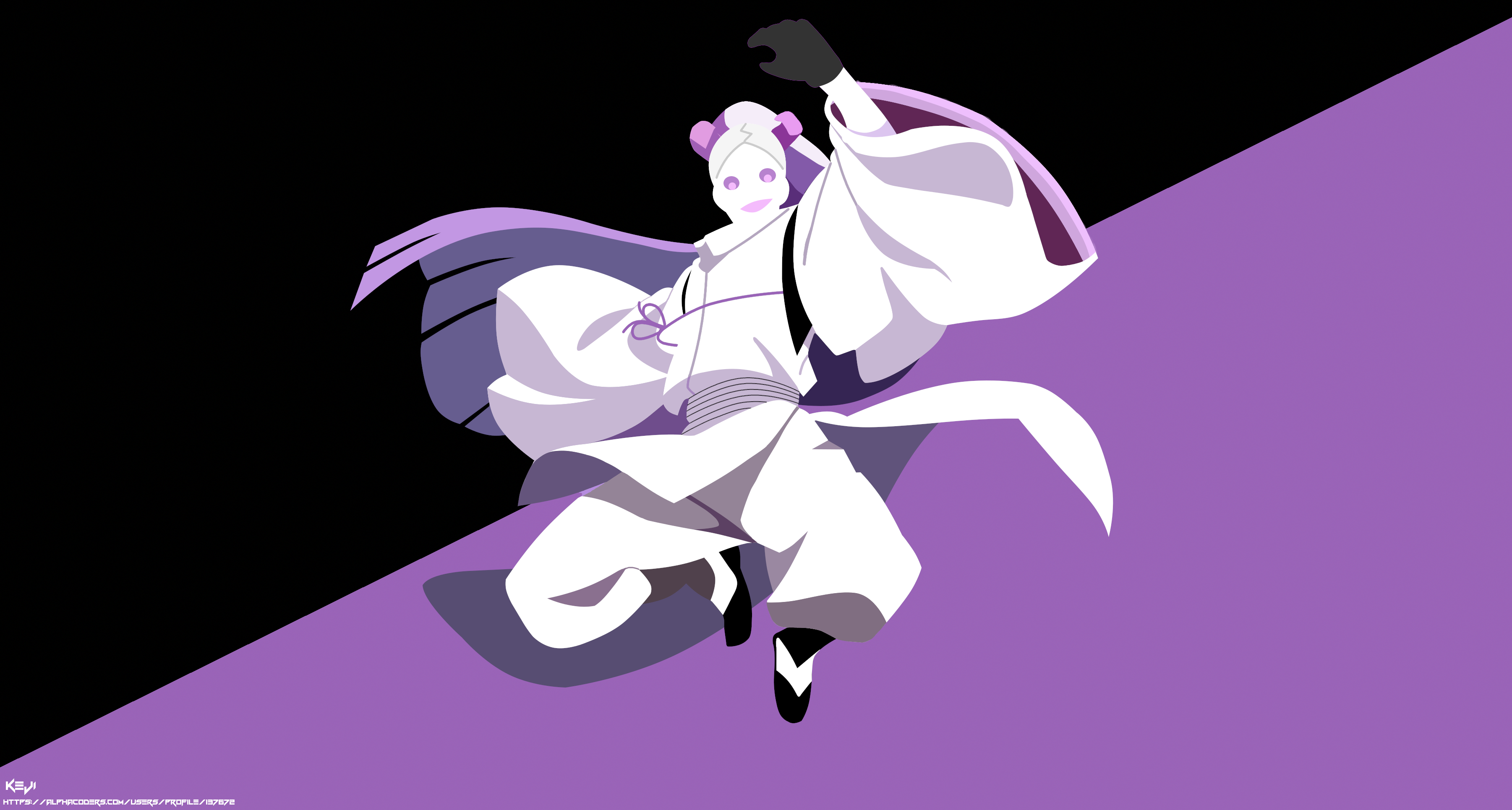 Momoshiki Ōtsutsuki in white and purple HD Wallpaper