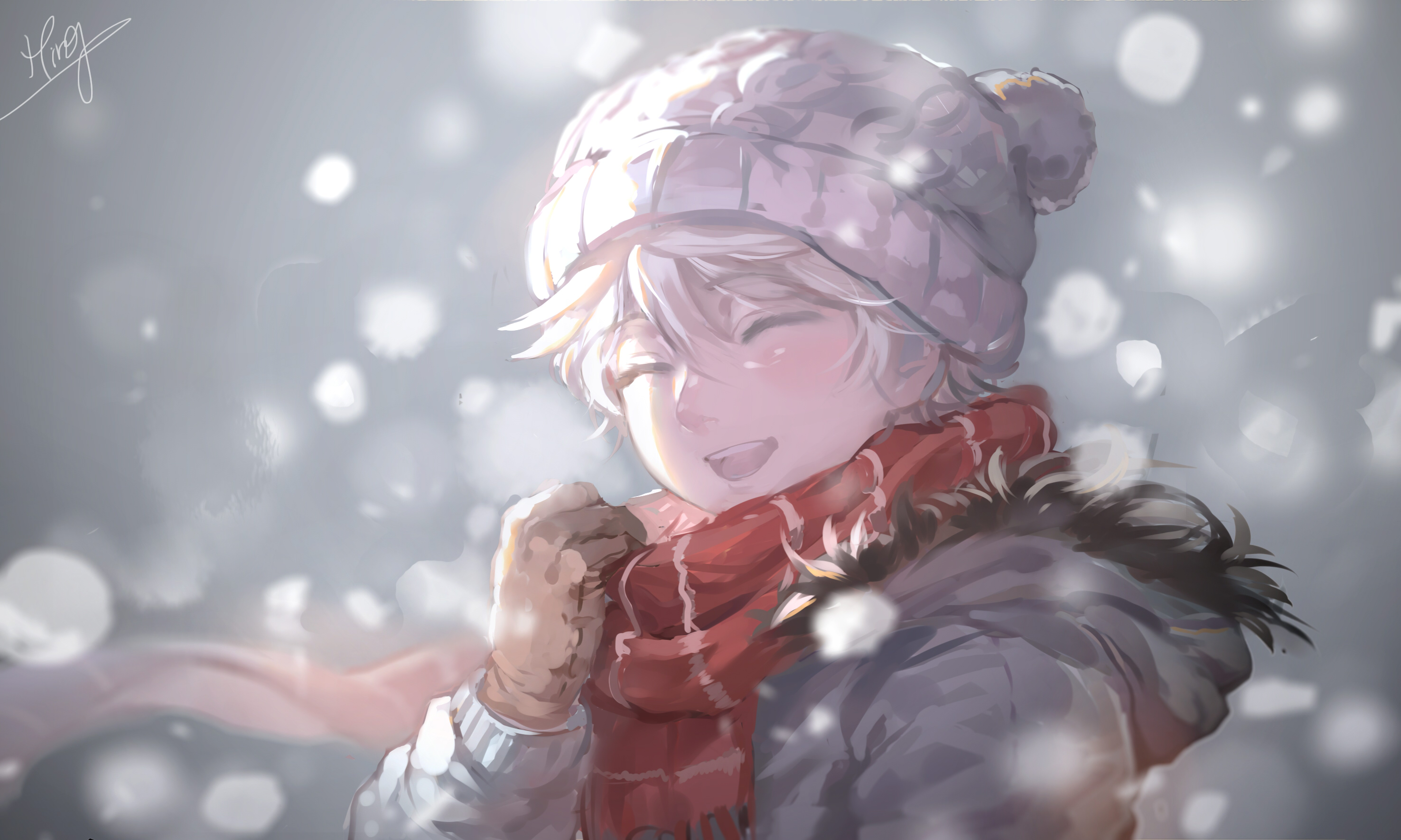 Slaine Troyard in the Snow HD Wallpaper