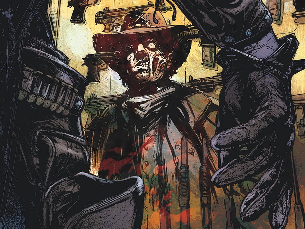 Jonah Hex with guns HD Wallpaper